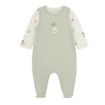 Fixoni FIXONI - 2-piece set: Jumpsuit and bodysuit with pear print