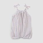 Miles the label MILES THE LABEL - Navy and Brown Striped Jumpsuit