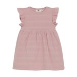 Enfant ENFANT - Robe rose foncé à manches en volant avec cache-couche intégré
