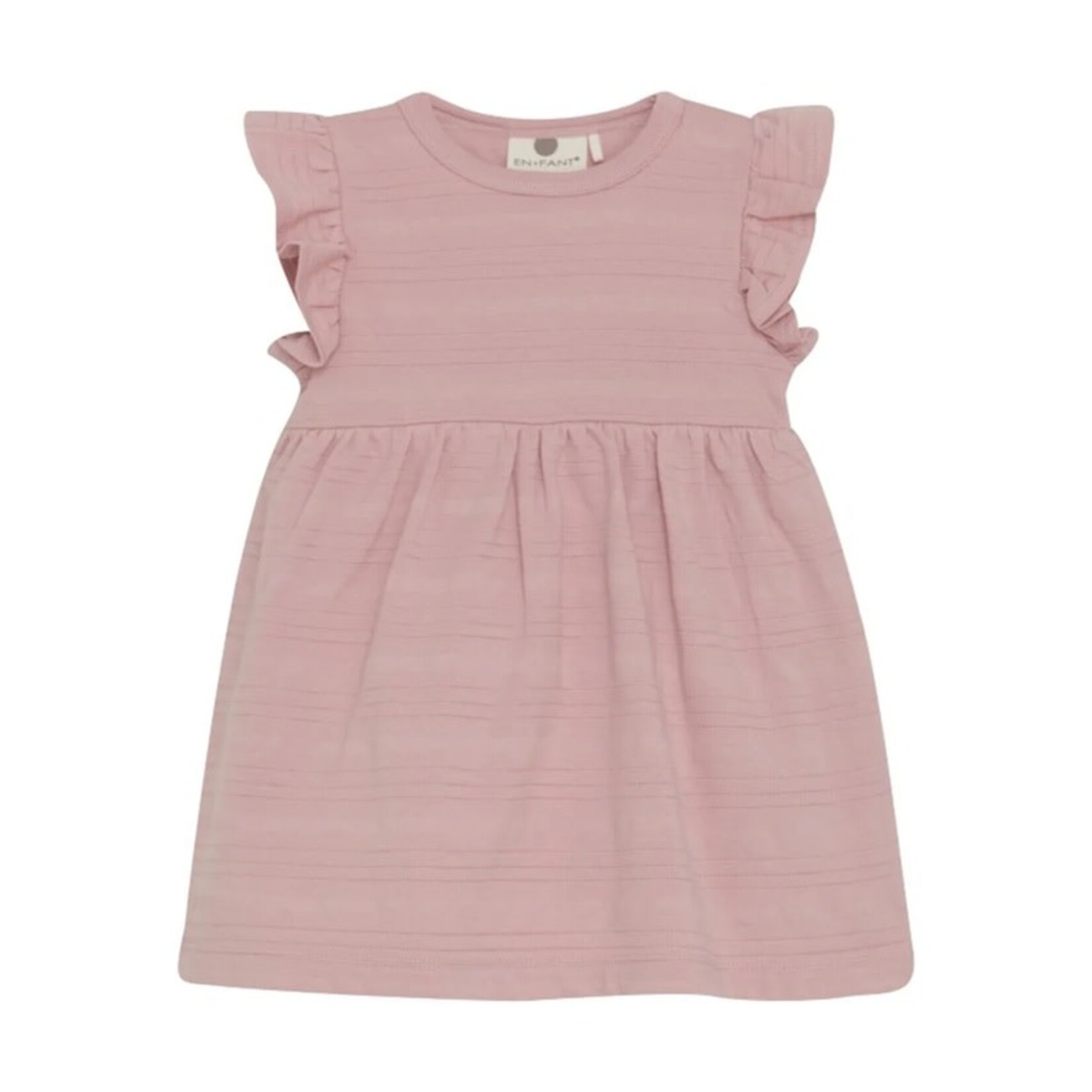 Enfant ENFANT - Robe rose foncé à manches en volant avec cache-couche intégré