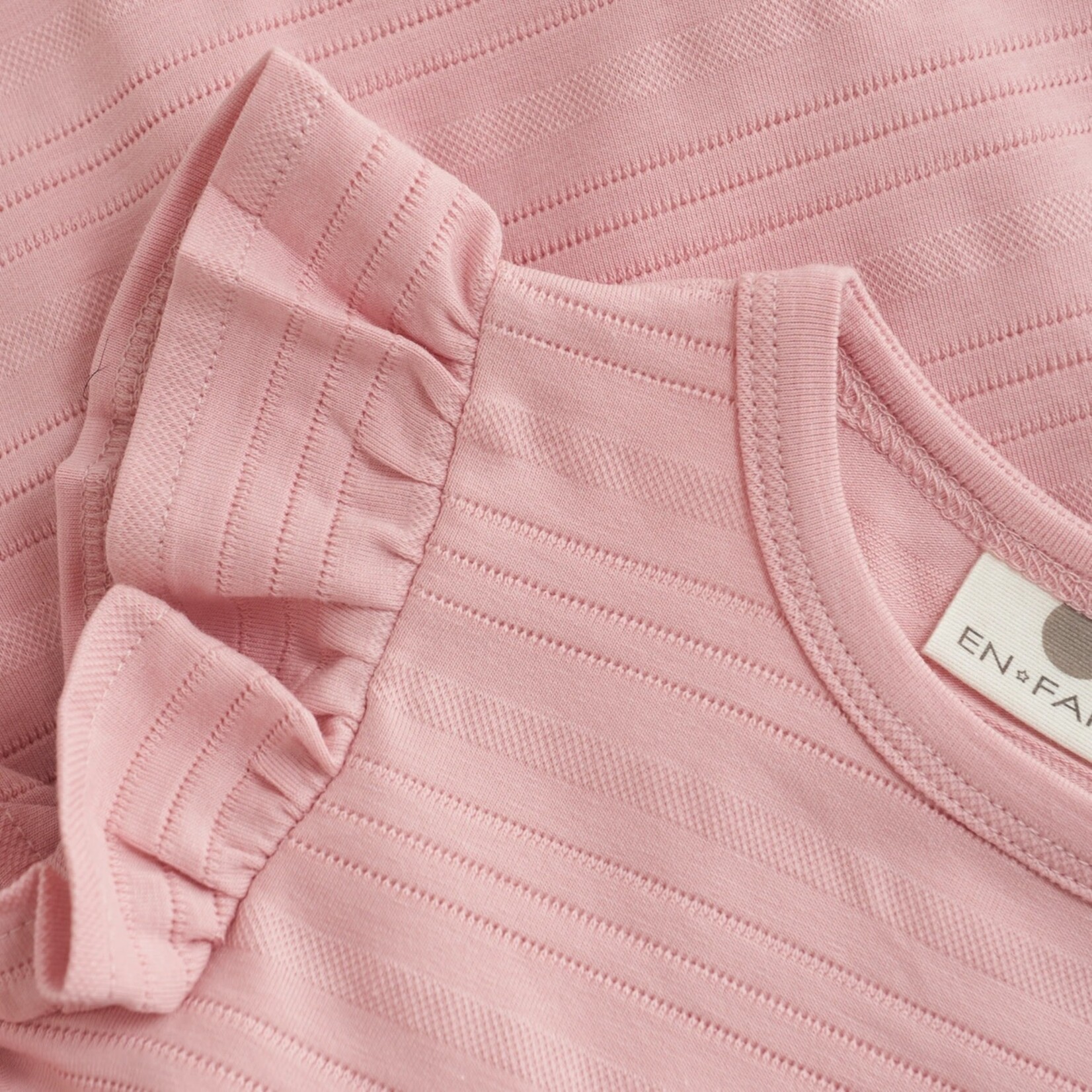Enfant ENFANT - Robe rose foncé à manches en volant avec cache-couche intégré