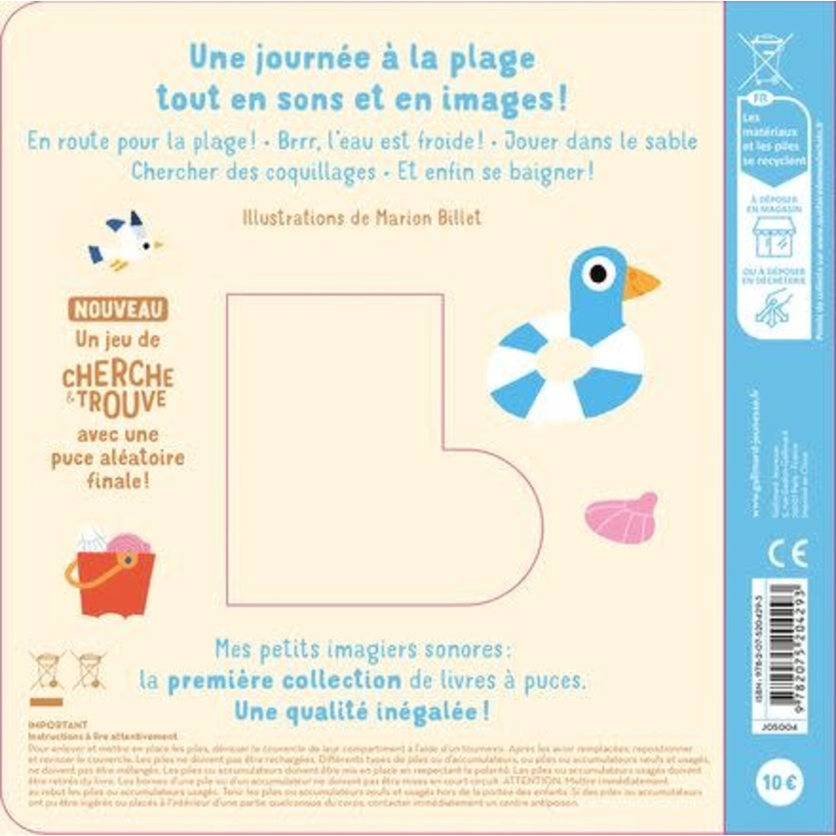 Gallimard Jeunesse (Éditions) GALLIMARD JEUNESSE -  Mes imagiers sonores - À la plage *IN FRENCH*