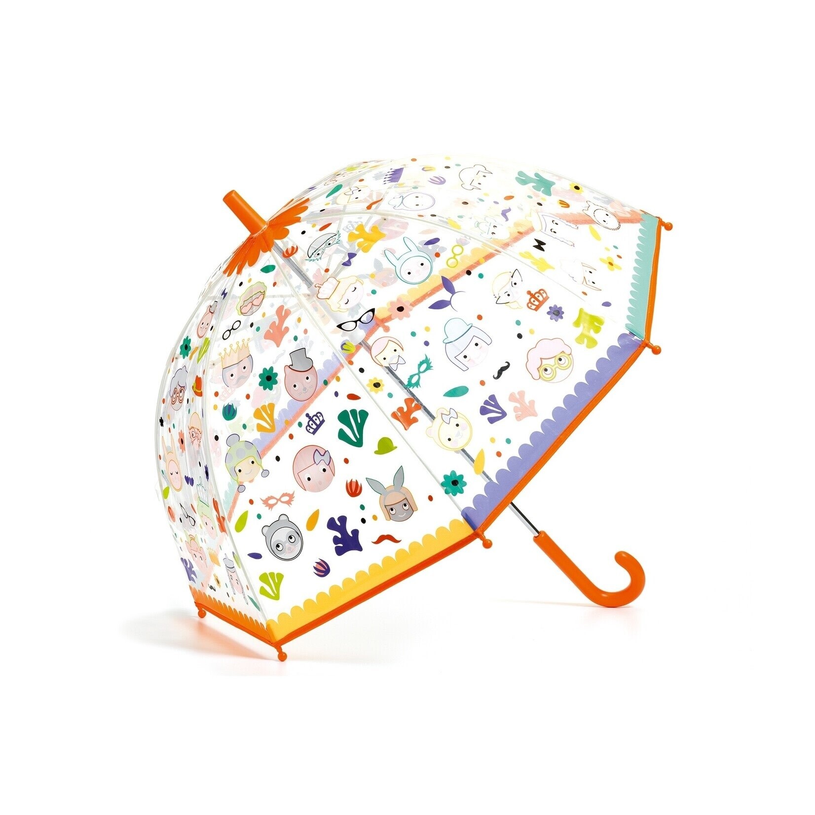 Djeco DJECO - Transparent color changing children's umbrella 'Faces'