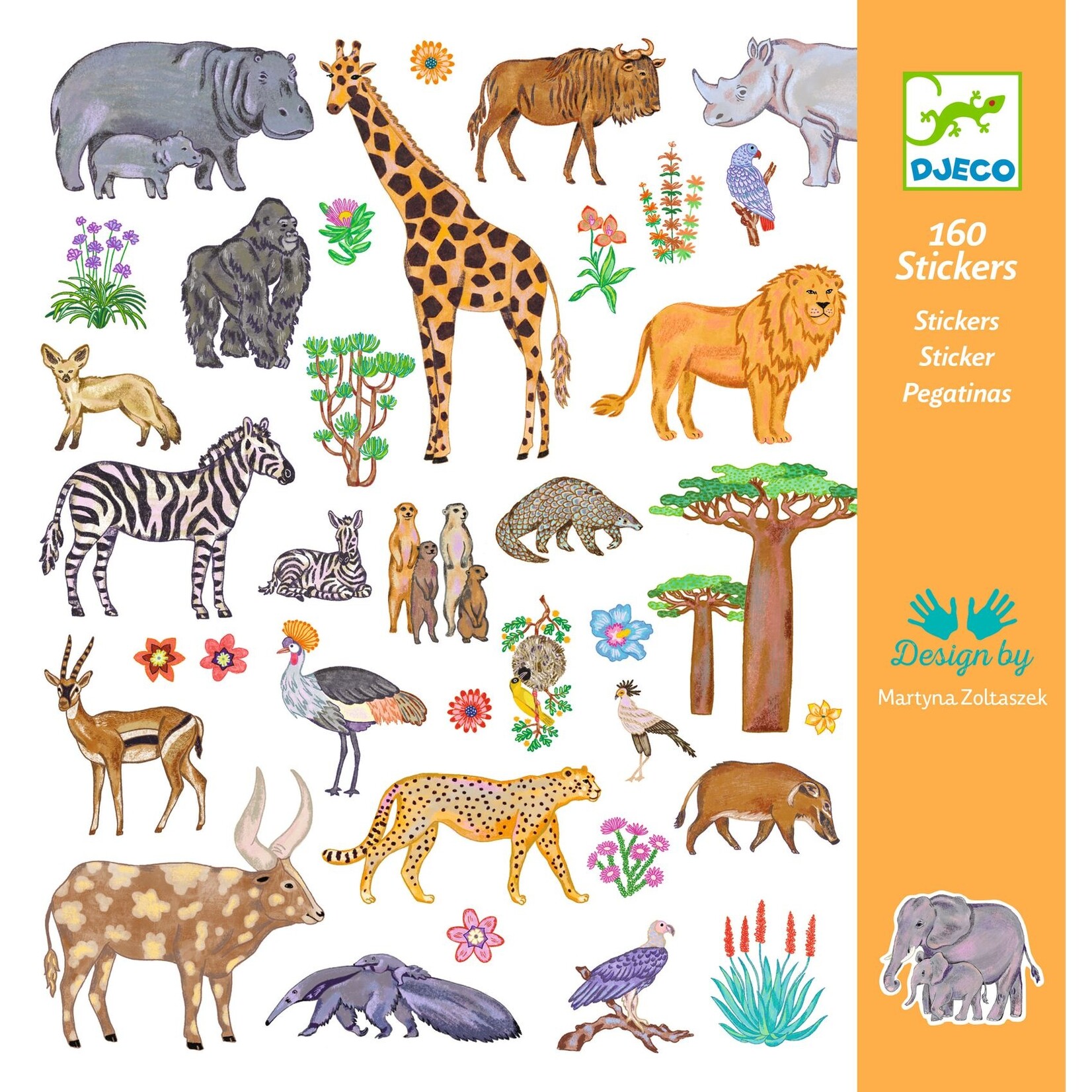 Djeco  DJECO - 160 'Kenya' stickers