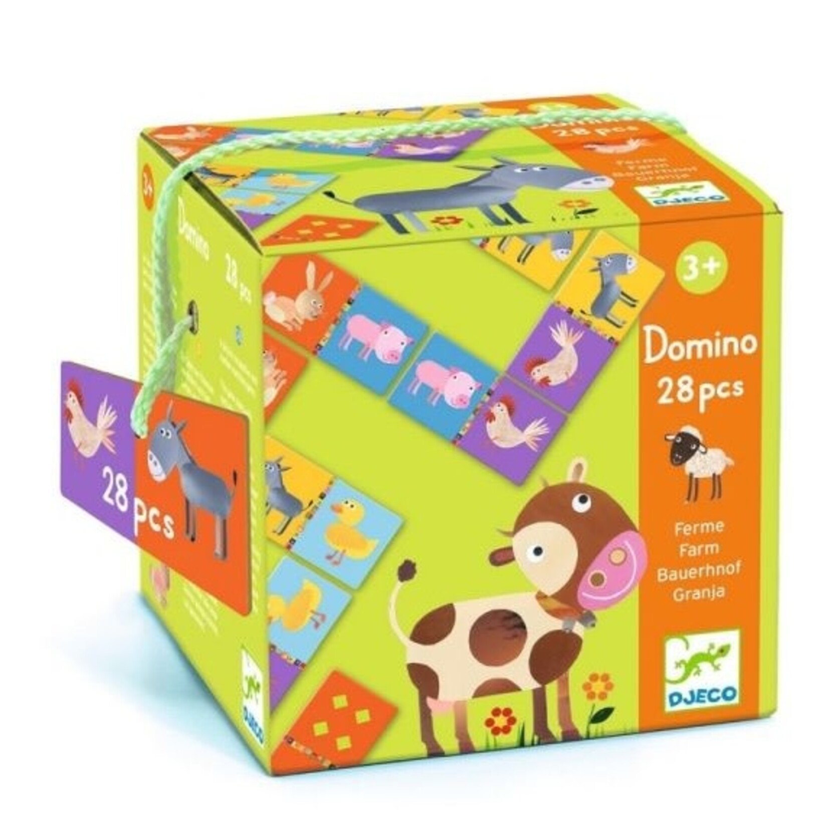 Djeco DJECO - Jeu de domino 'Ferme' - 28 pièces