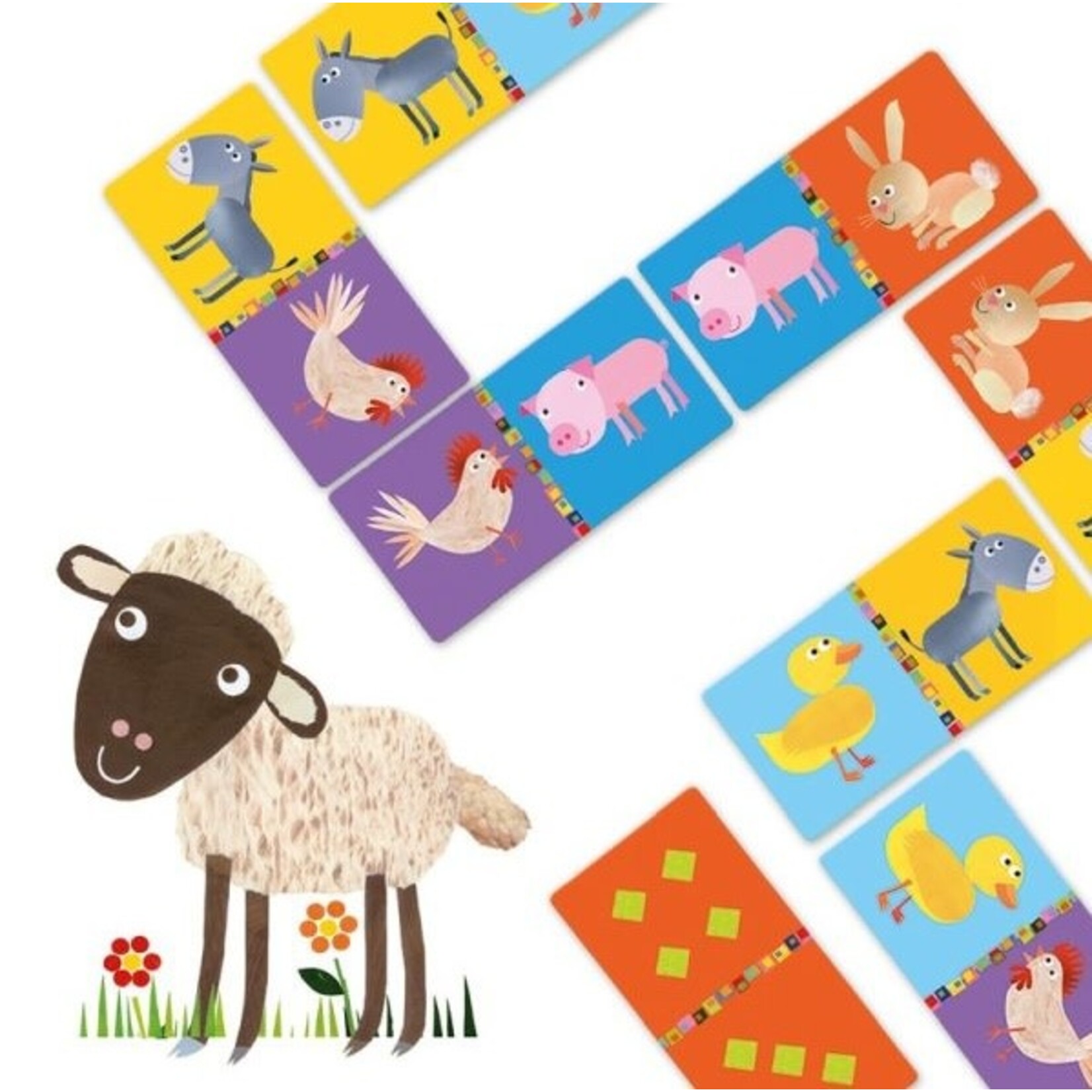 Djeco  DJECO - 'Farm' Domino Set - 28 pieces