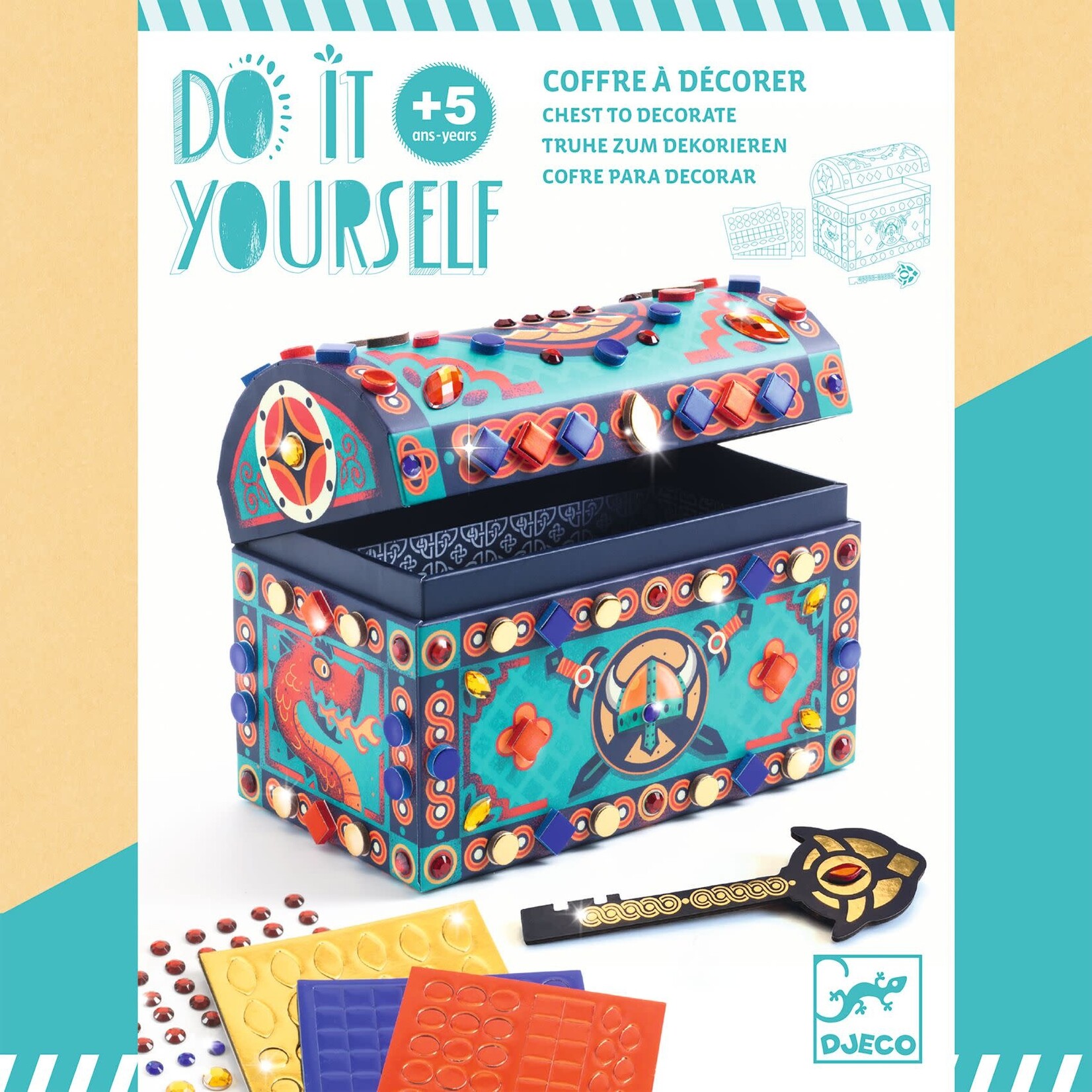 Djeco DJECO - 'Super Treasure' decorative chest