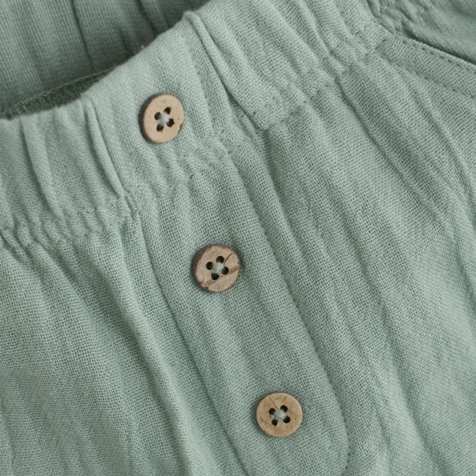 Enfant ENFANT - Short de bébé en mousseline verte