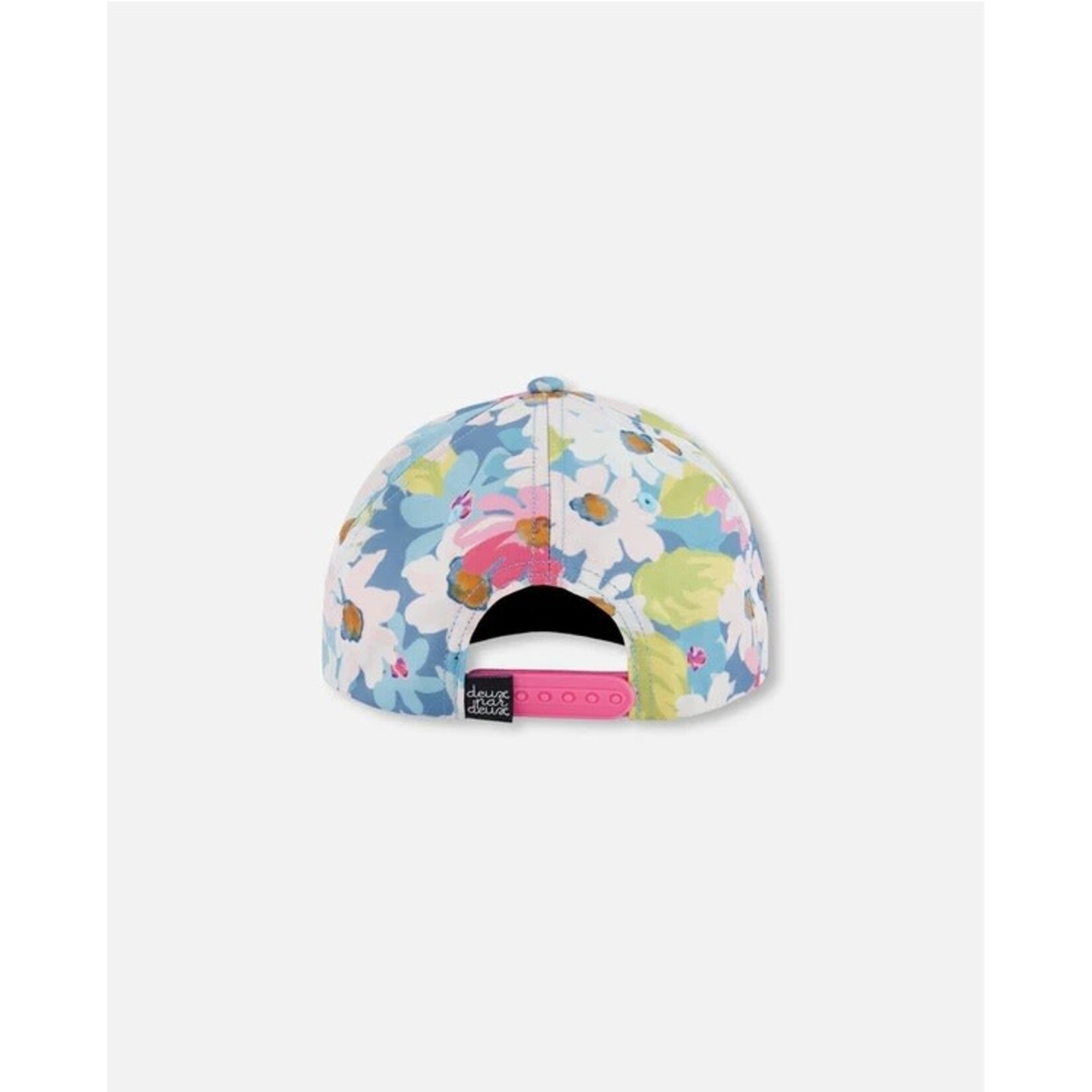 Deux par Deux DEUX PAR DEUX - Casquette imprimée à fleurs blanches, roses et vertes