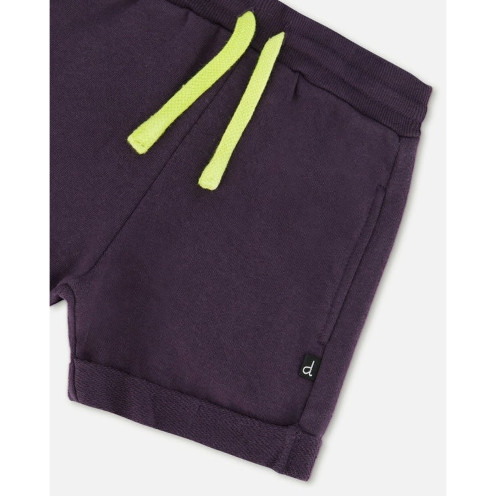 Deux par Deux DEUX PAR DEUX - Short en molleton gris foncé