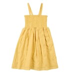 Miles the label MILES THE LABEL - Robe à bretelles jaune à motif de tournesols brodés