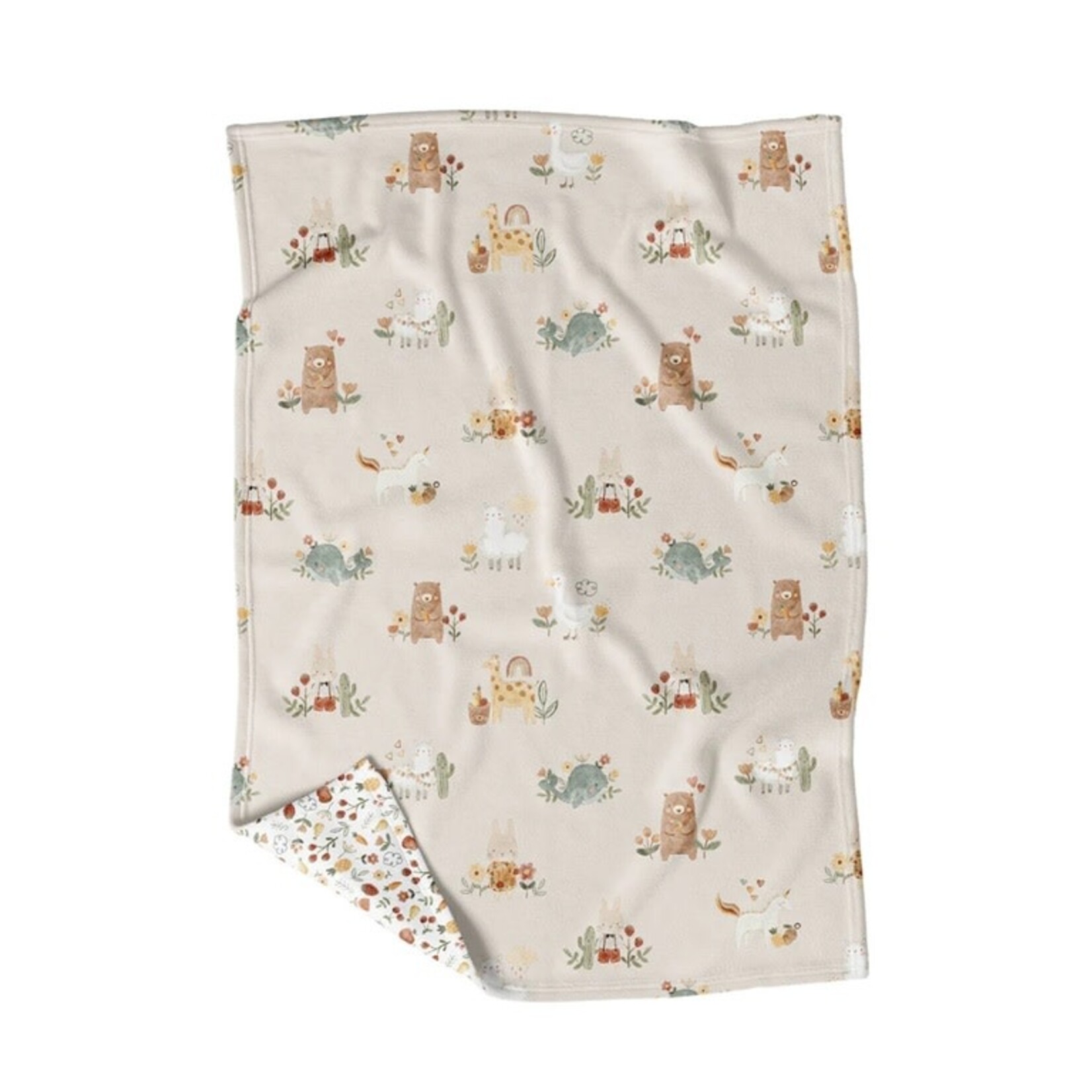 VEILLE SUR TOI - Couverture réversible de minky - Mon petit univers boho