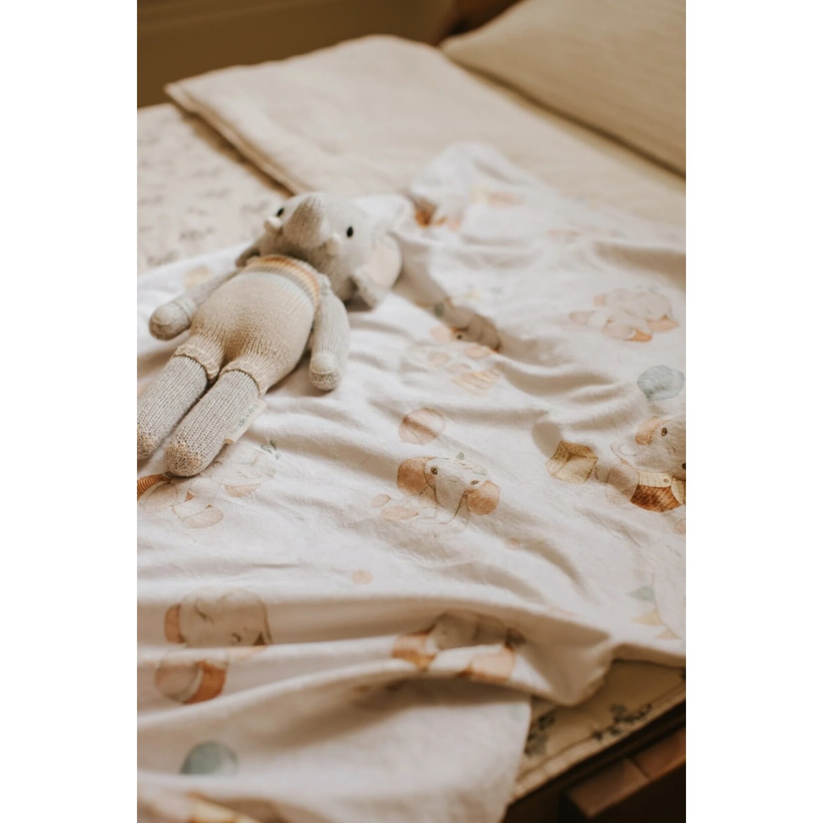 VEILLE SUR TOI - Minky blanket - Jacquot l'éléphanteau
