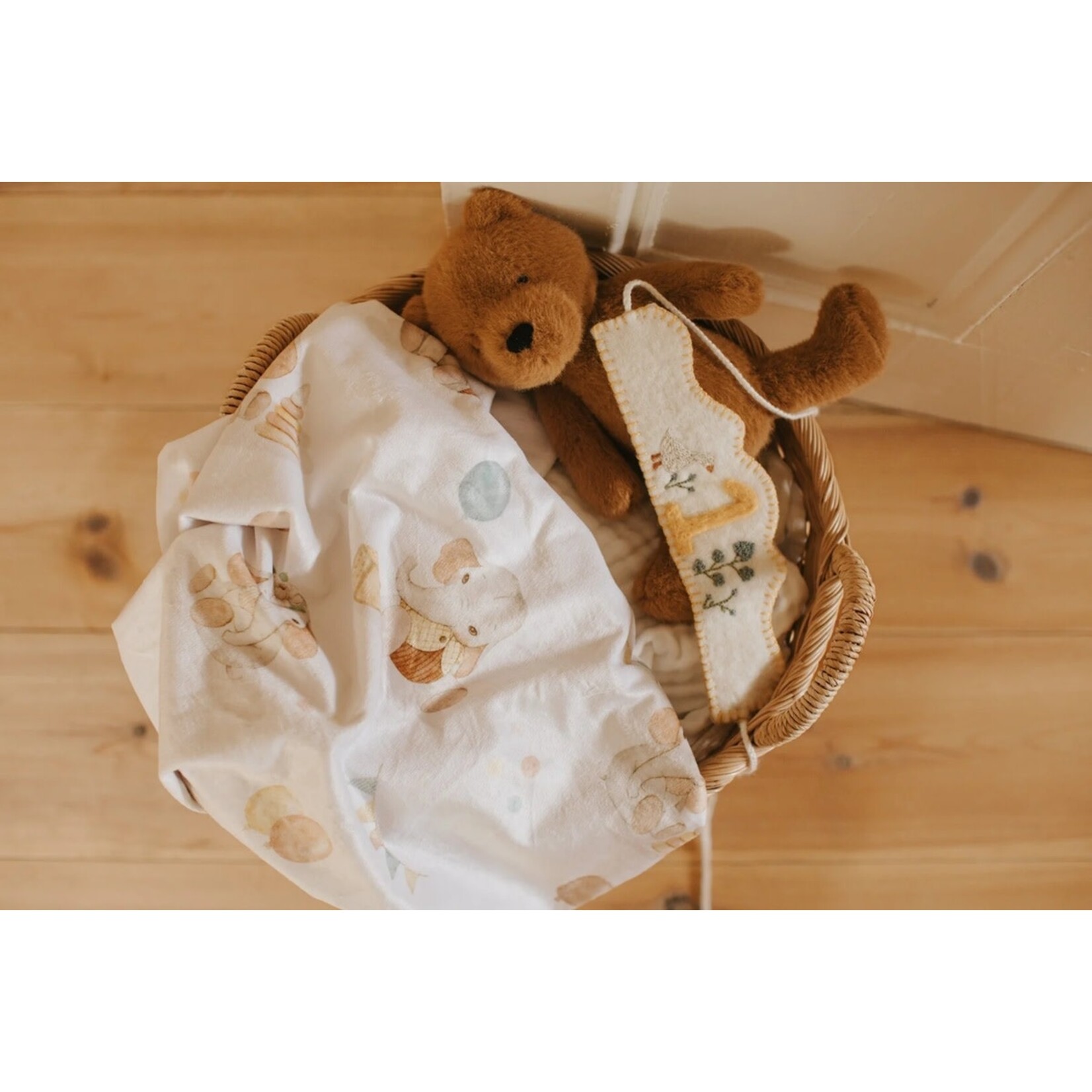 VEILLE SUR TOI - Minky blanket - Jacquot l'éléphanteau
