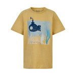 Minymo MINYMO - T-shirt jaune imprimé sous-marin