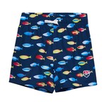 Color Kids COLOR KIDS - Short maillot bleu foncé avec poissons multicolores