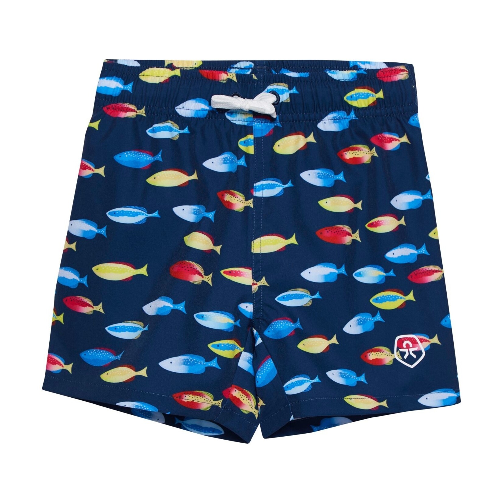 Color Kids COLOR KIDS - Short maillot bleu foncé avec poissons multicolores