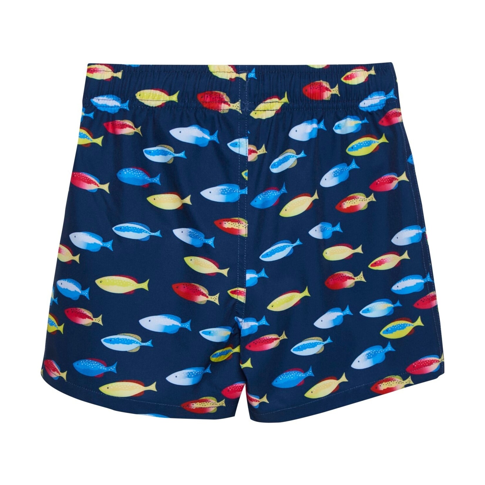 Color Kids COLOR KIDS - Short maillot bleu foncé avec poissons multicolores