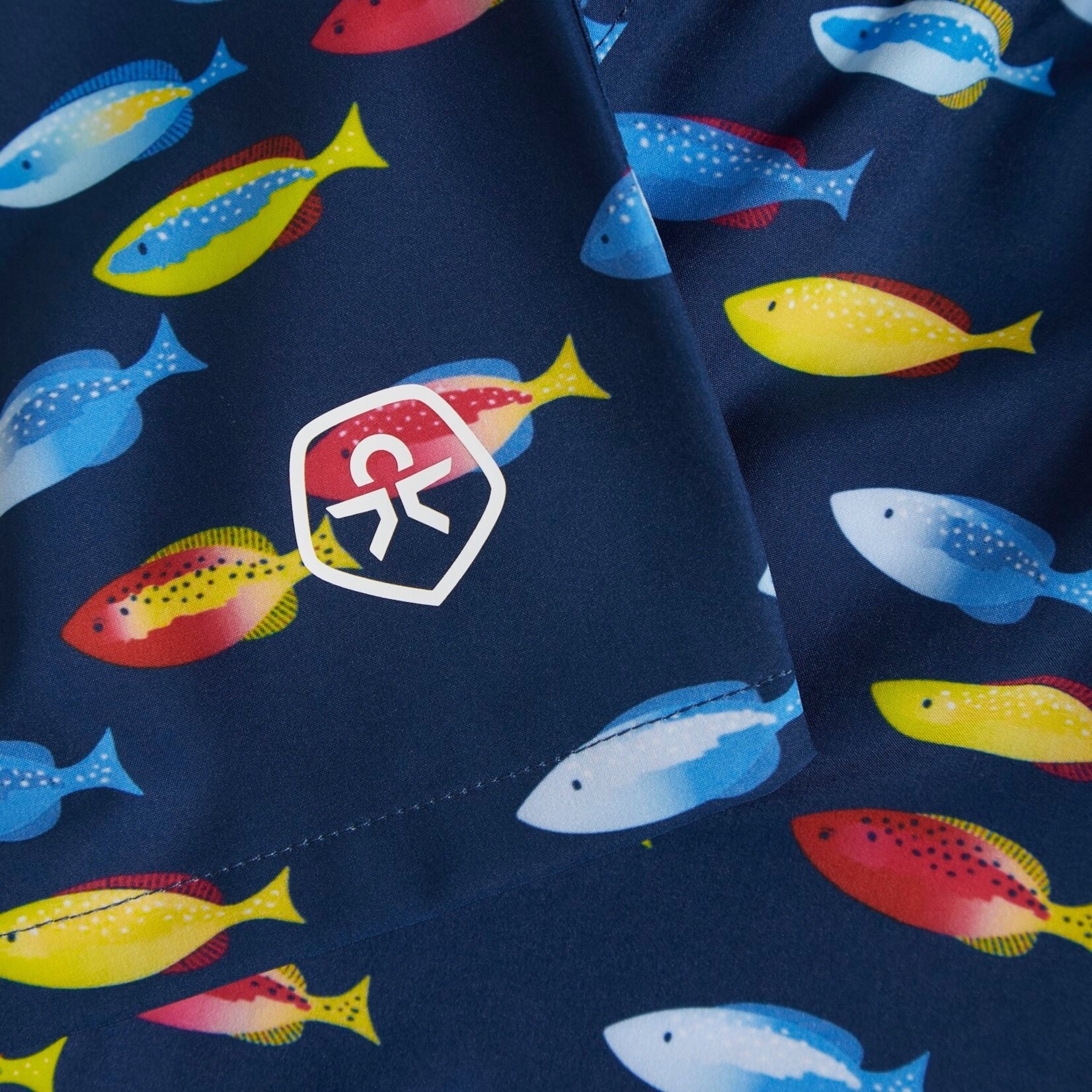 Color Kids COLOR KIDS - Short maillot bleu foncé avec poissons multicolores