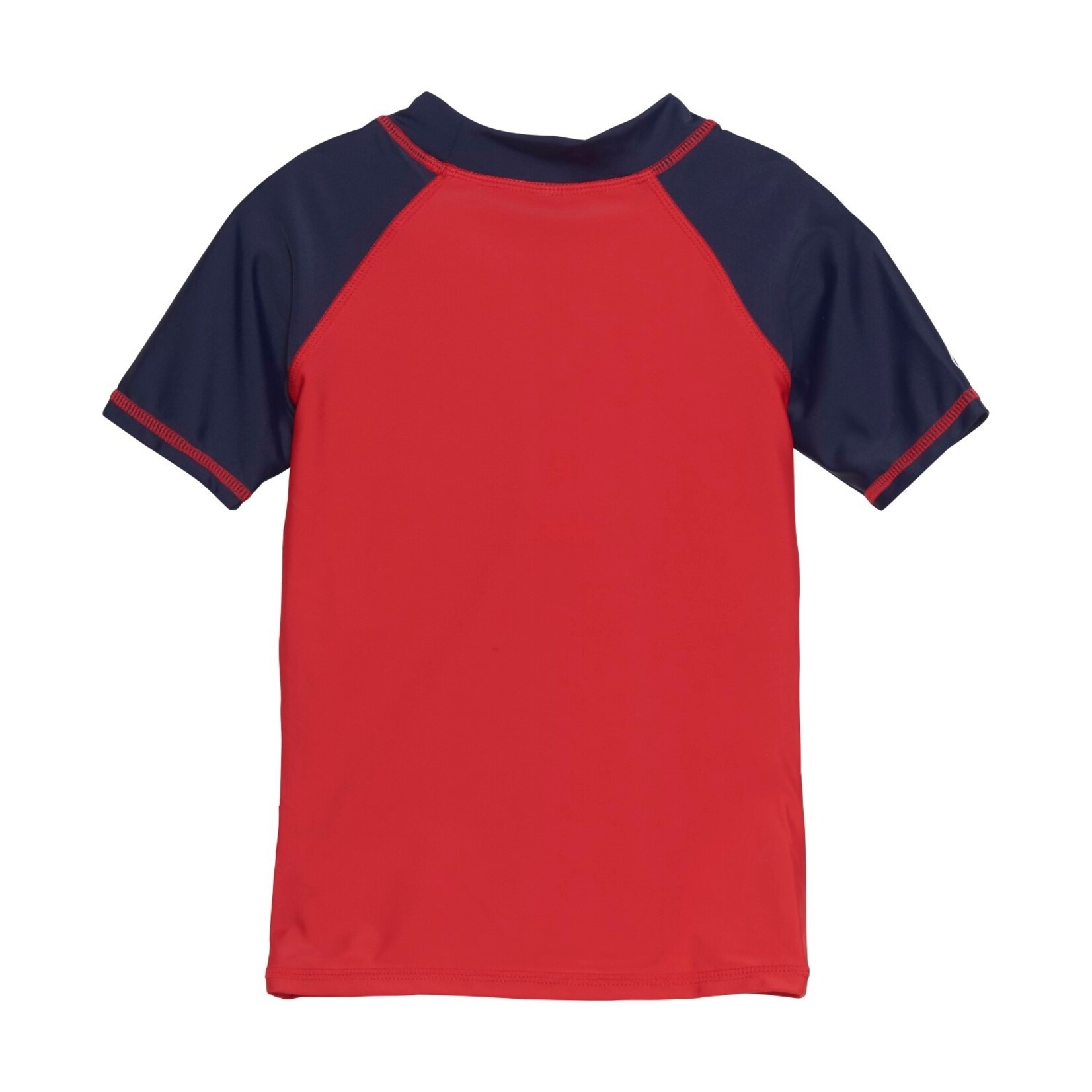 Color Kids COLOR KIDS - Red jersey t-shirt with blue short sleeves with Westfalia motif