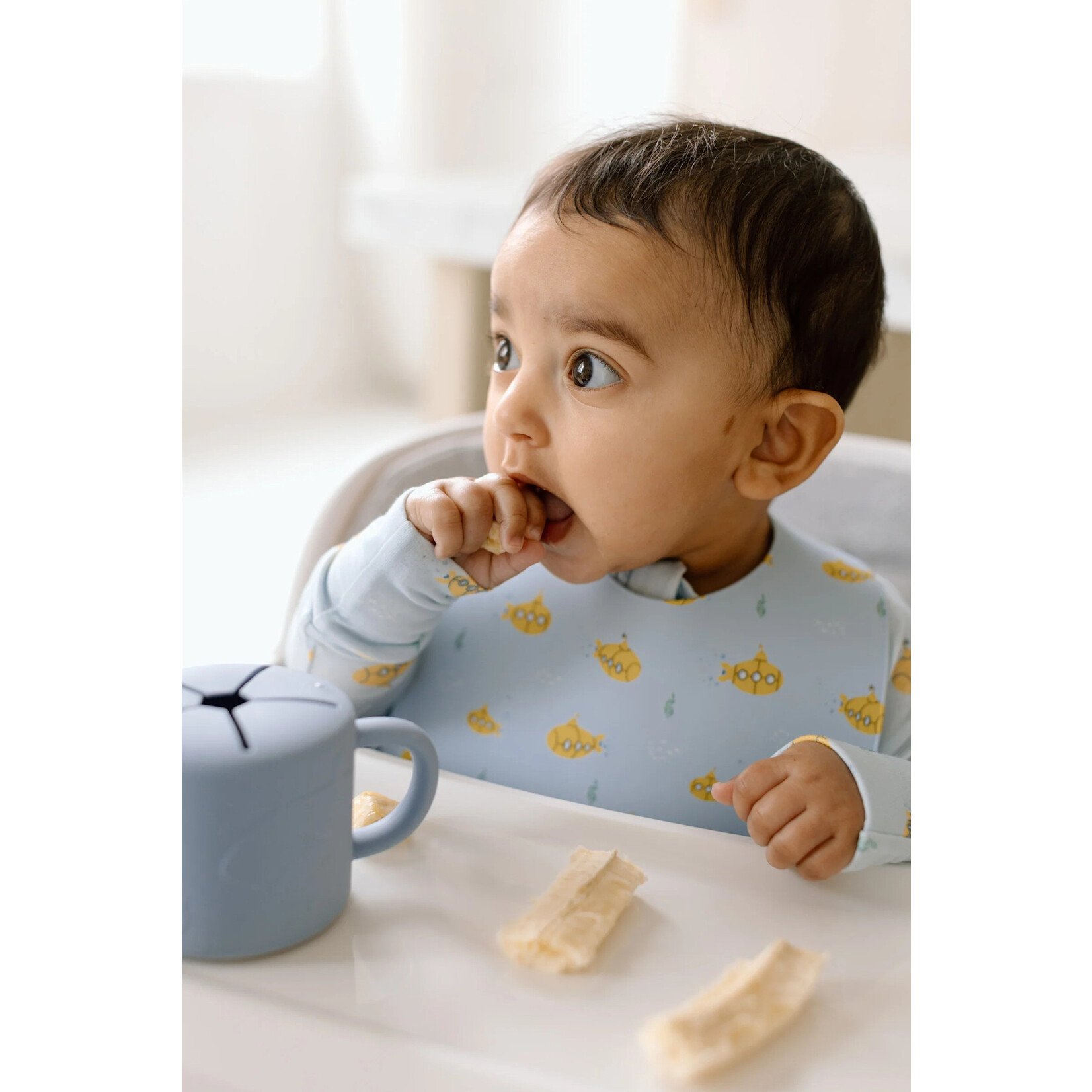 Loulou Lollipop LOULOU LOLLIPOP - Printed silicone bib - 'Ocean Explorer'