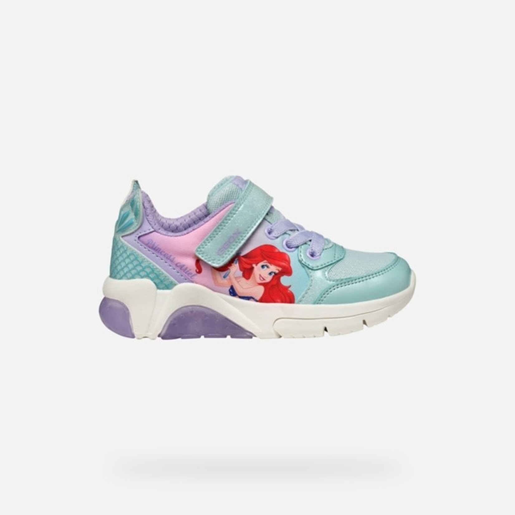 Geox GEOX - Sneaker with luminous sole 'J. Fadinlight A - PR. Tex + GLI. Pa - Watersea/Lilac'