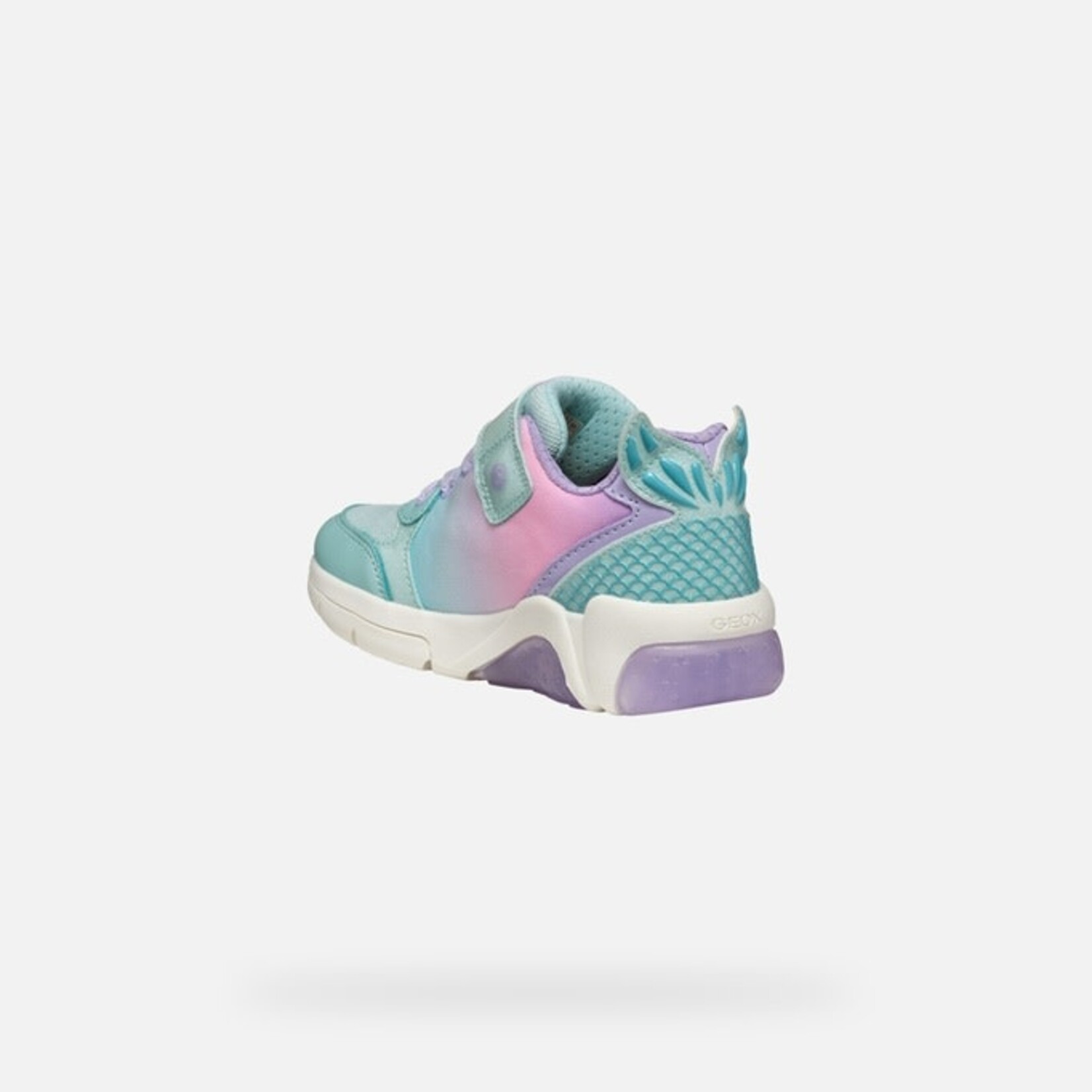 Geox GEOX - Sneaker with luminous sole 'J. Fadinlight A - PR. Tex + GLI. Pa - Watersea/Lilac'