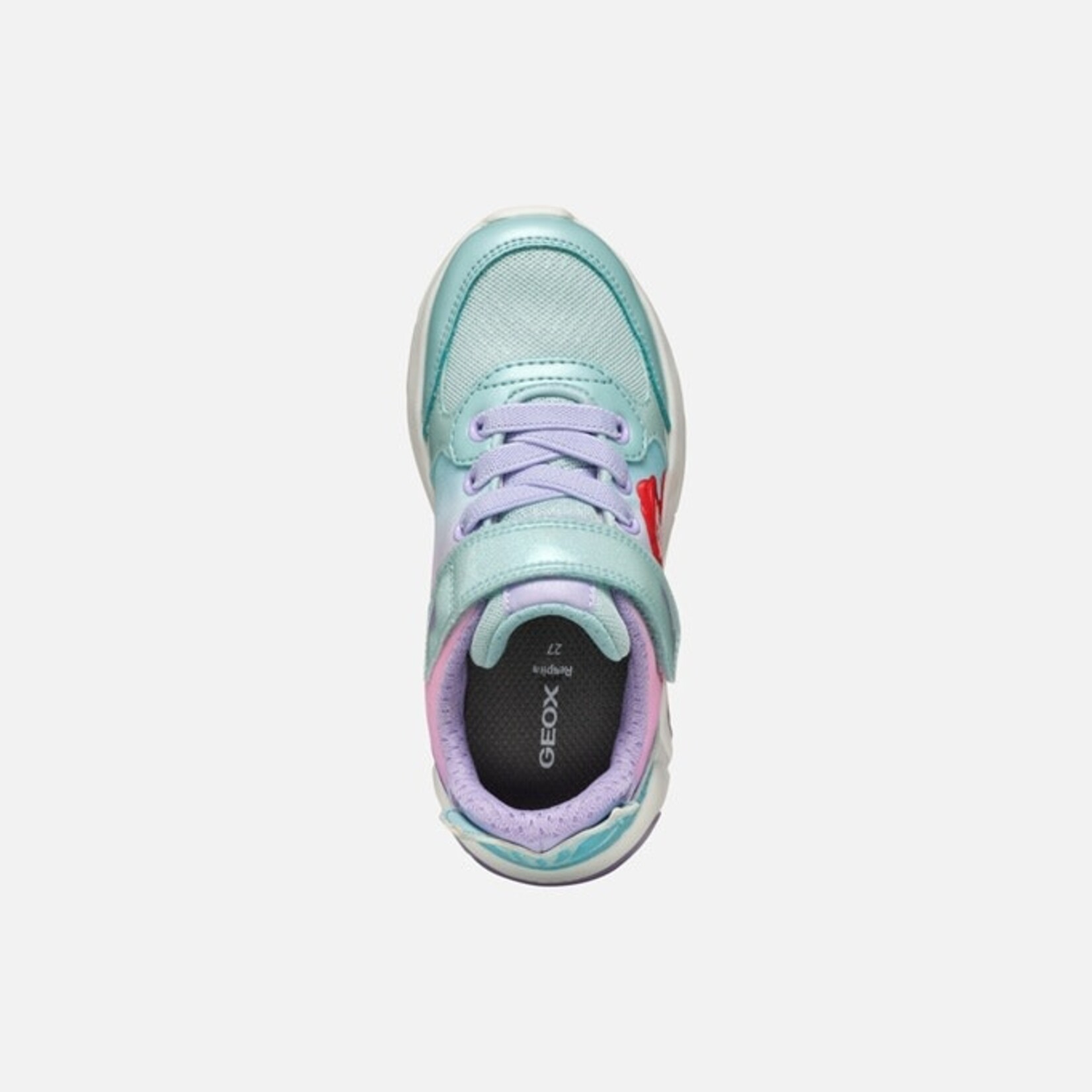 Geox GEOX - Sneaker with luminous sole 'J. Fadinlight A - PR. Tex + GLI. Pa - Watersea/Lilac'