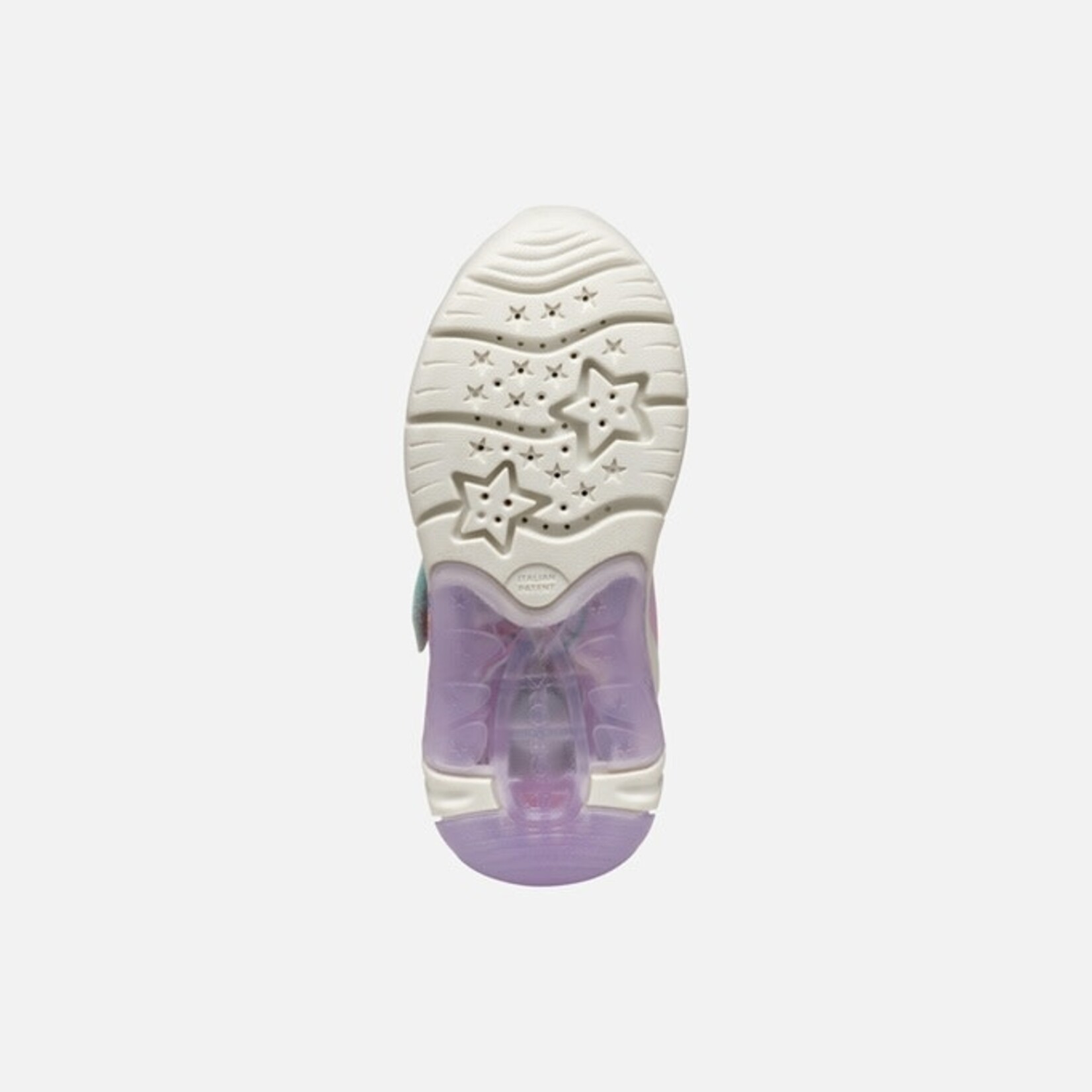 Geox GEOX - Sneaker with luminous sole 'J. Fadinlight A - PR. Tex + GLI. Pa - Watersea/Lilac'