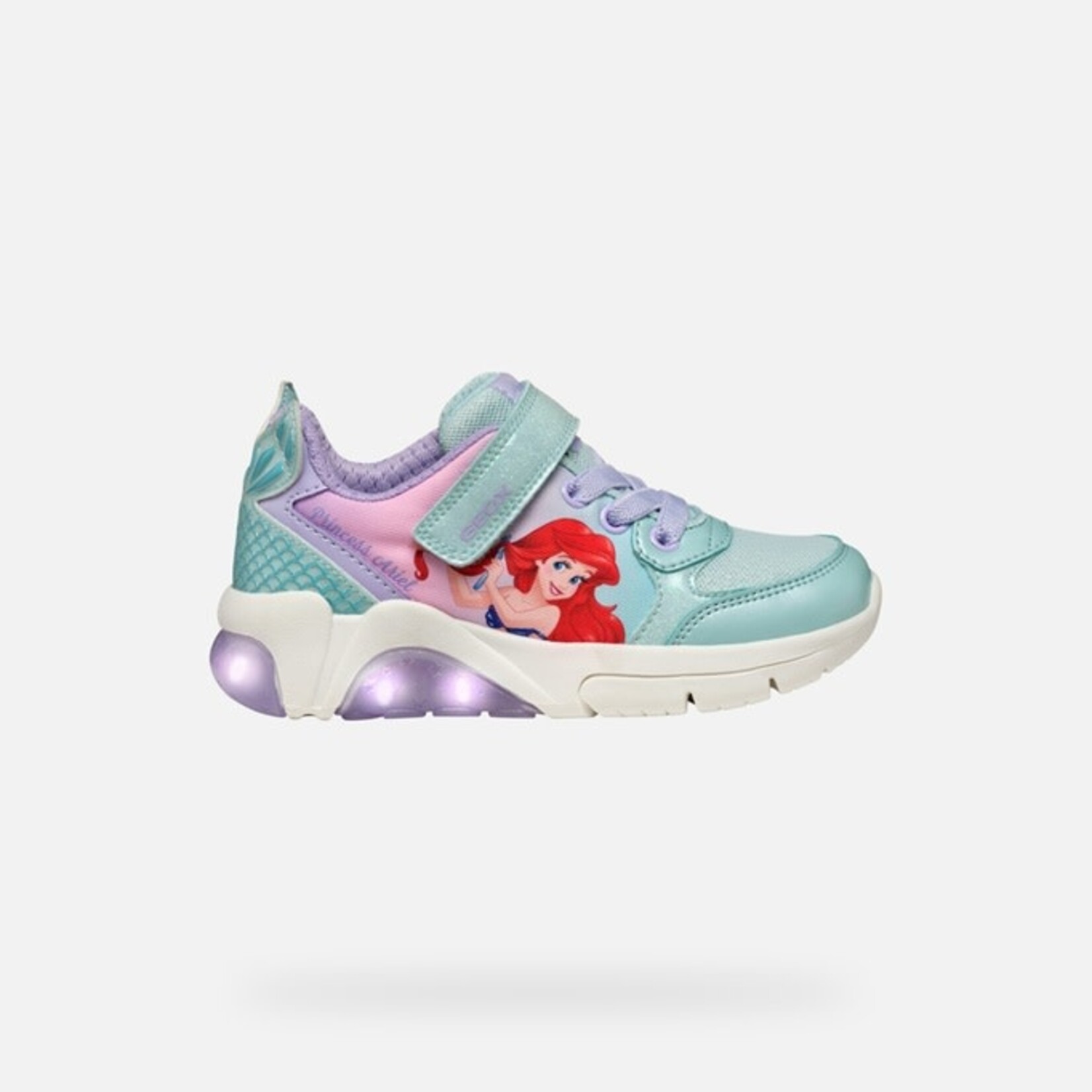 Geox GEOX - Sneaker with luminous sole 'J. Fadinlight A - PR. Tex + GLI. Pa - Watersea/Lilac'