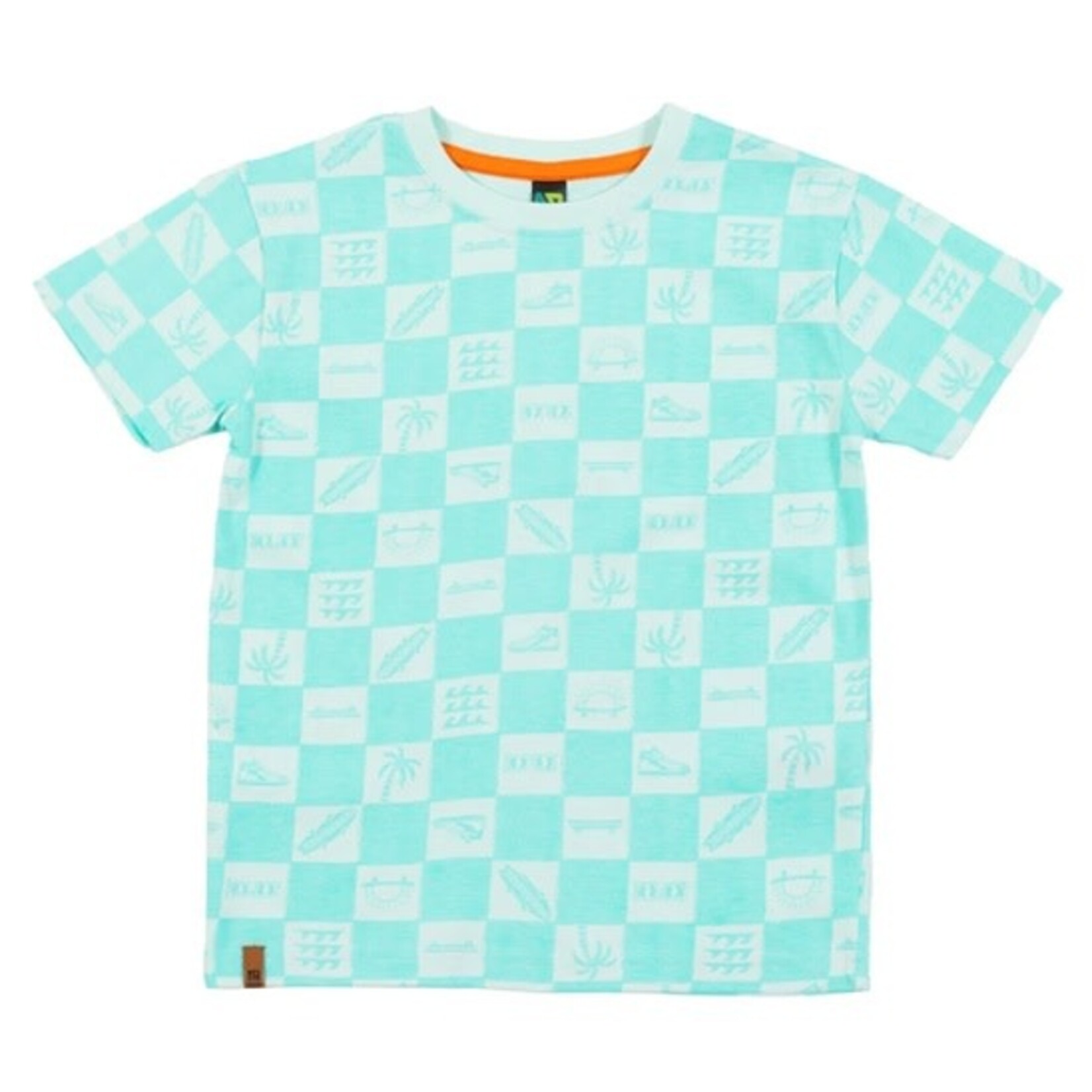 Nanö NANÖ - Turquoise T-shirt with Beach Print '360 degrés'