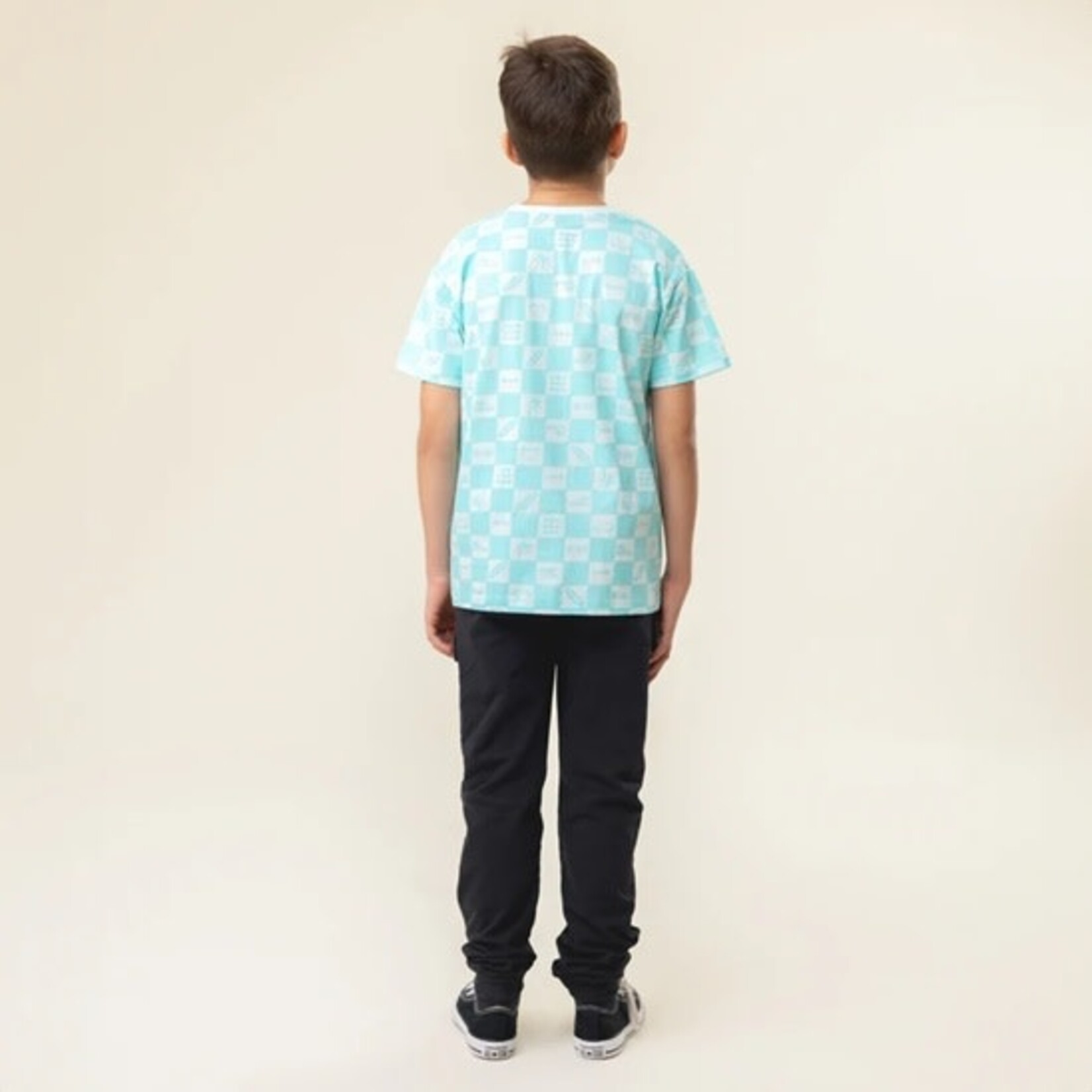 Nanö NANÖ - Turquoise T-shirt with Beach Print '360 degrés'