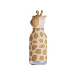 ASOBU ASOBU - Bouteille/gourde Bestie  isolée sous vide en acier inoxydable avec paille en silicone et couvercle étanche 16 onces - Girafe