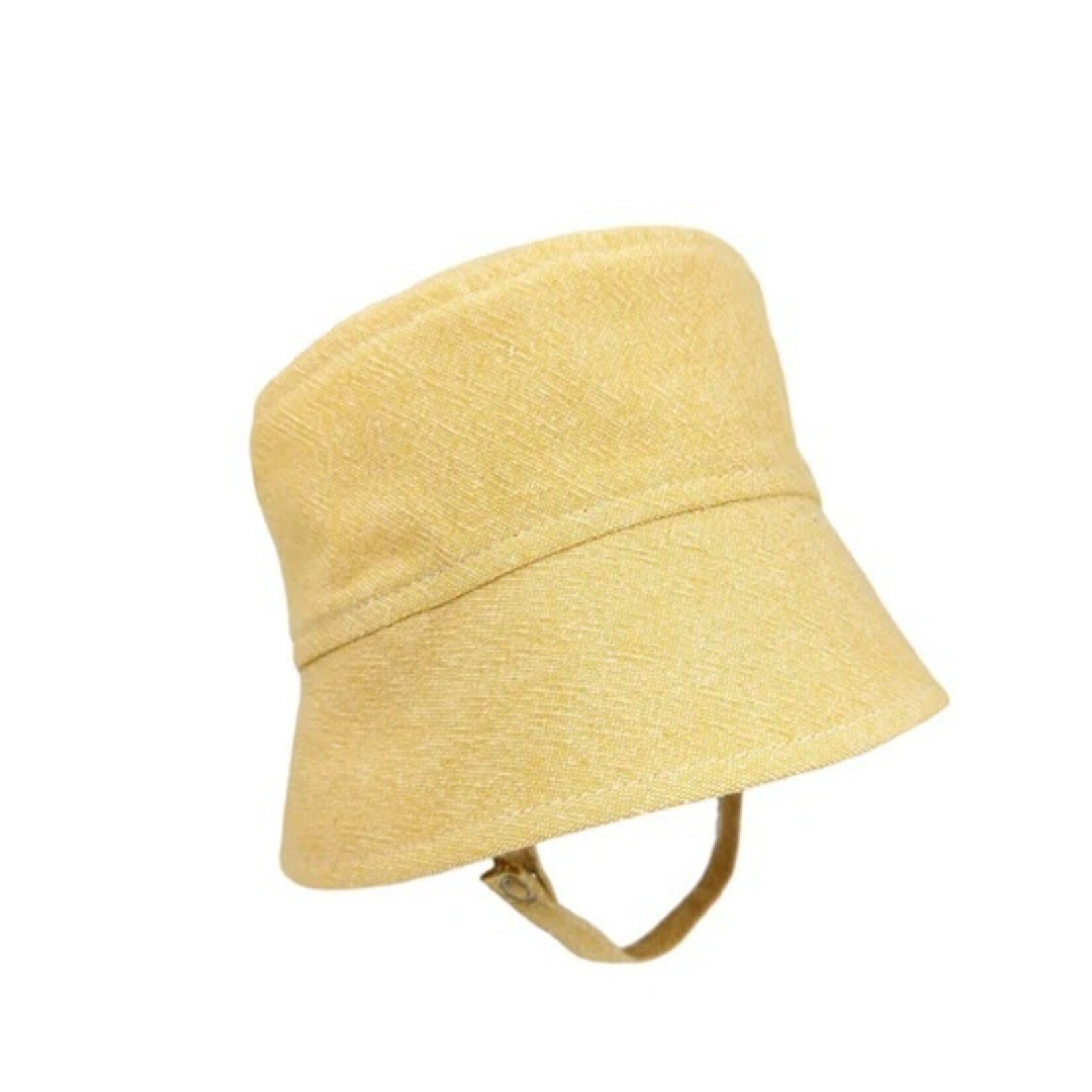 Tirigolo TIRIGOLO - Chapeau d'été classique ajustable en lin - Jaune