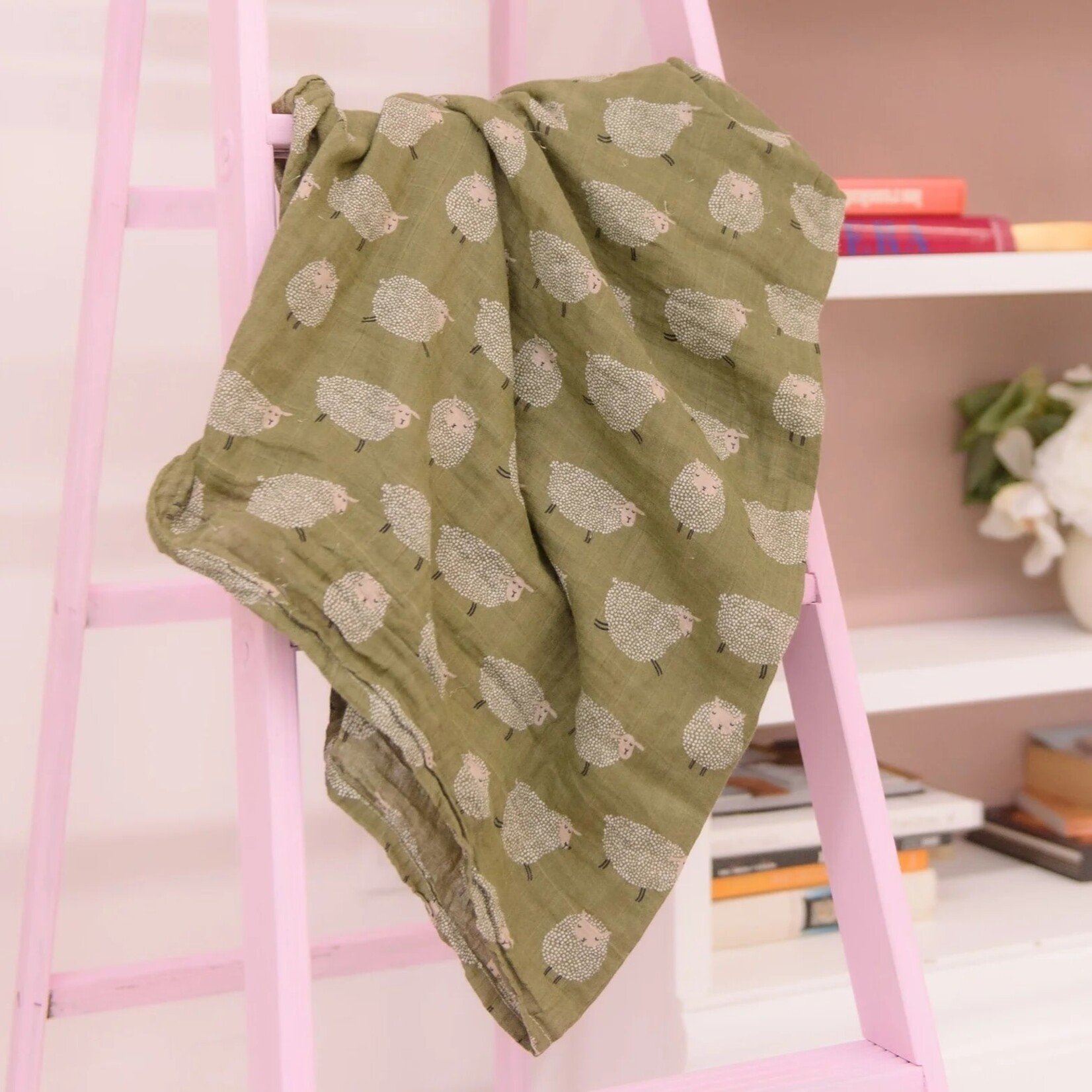 La Petite Ourse LA PETITE OURSE - Swaddle Blanket 'Sheep'