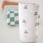 La Petite Ourse LA PETITE OURSE - Swaddle Blanket 'Cherries'
