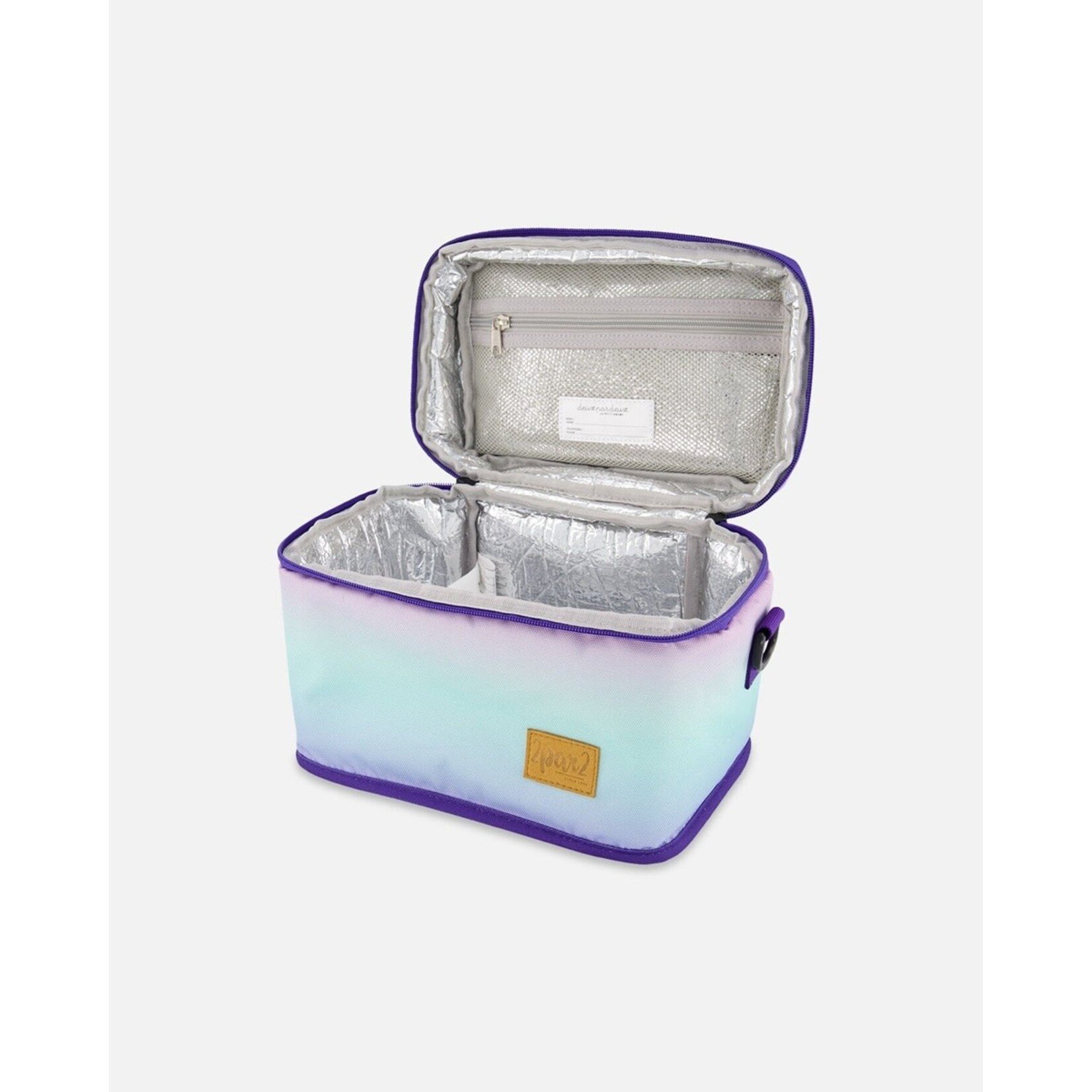 Deux par Deux DEUX PAR DEUX - Boîte à lunch dégradé violet 'Retour à l'école'
