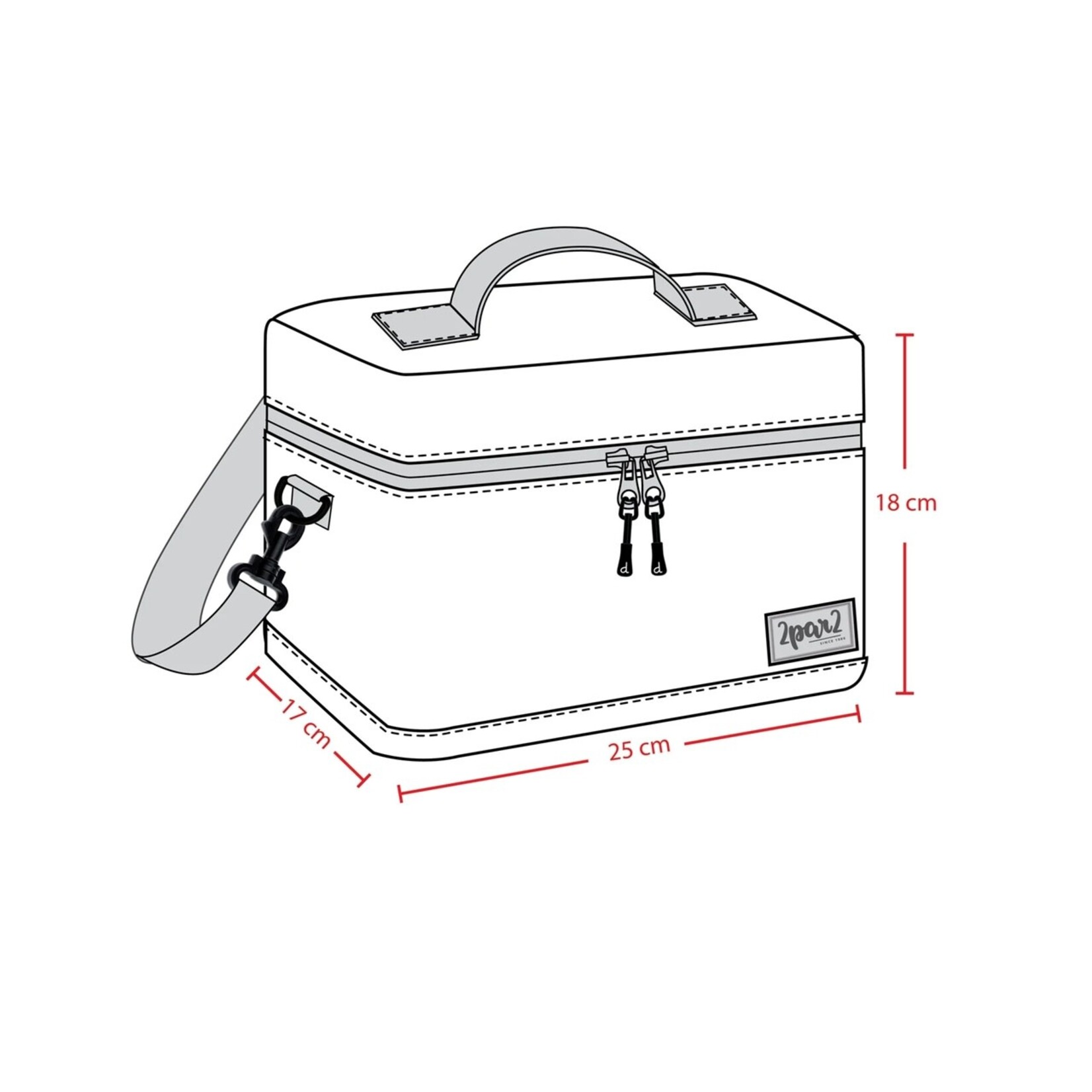 Deux par Deux DEUX PAR DEUX - Purple Gradient lunch box 'Back To Cool!'