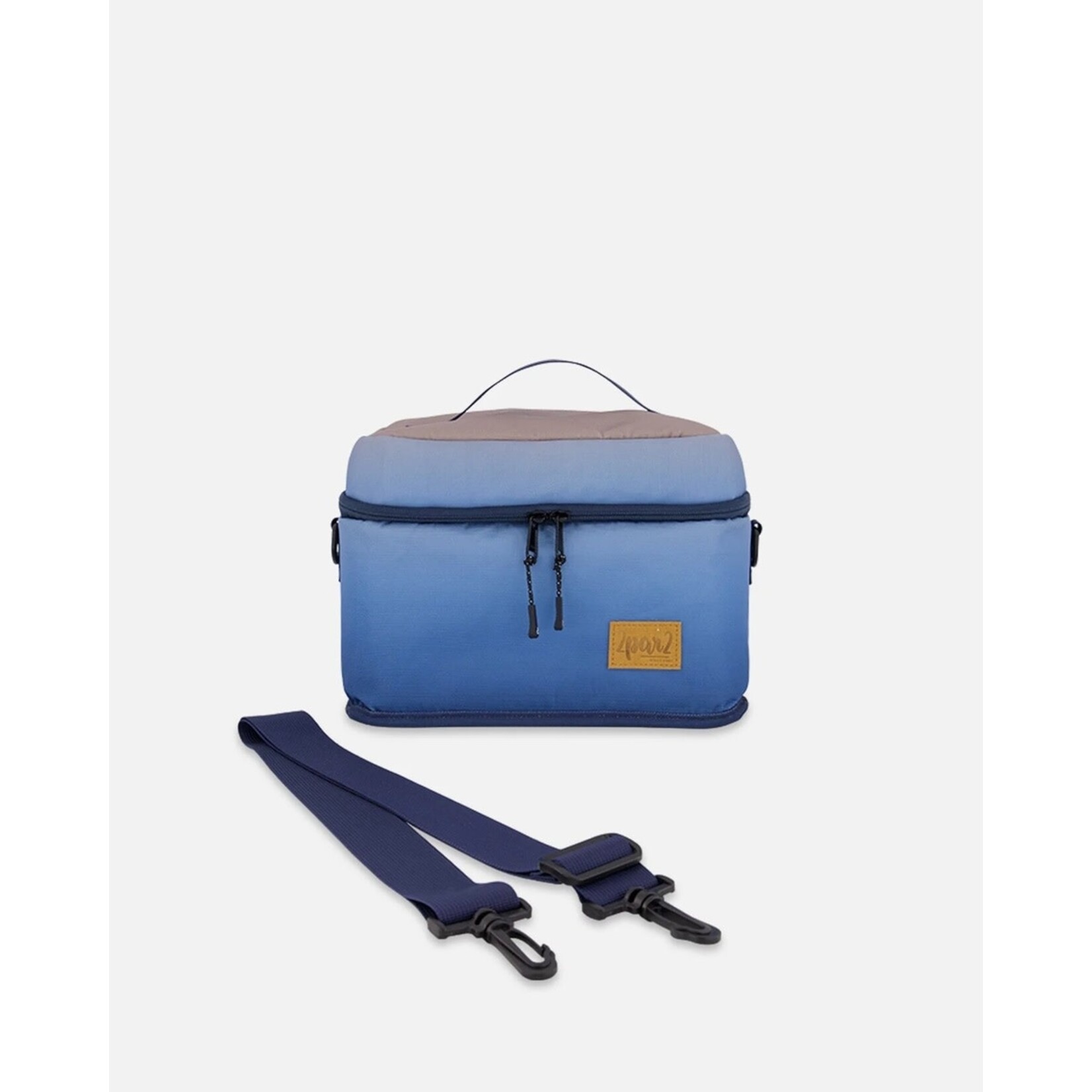 Deux par Deux DEUX PAR DEUX - Blue and beige gradient lunch box 'Back To Cool!'