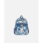Deux par Deux DEUX PAR DEUX -Little Kids Backpack Green Cat Print