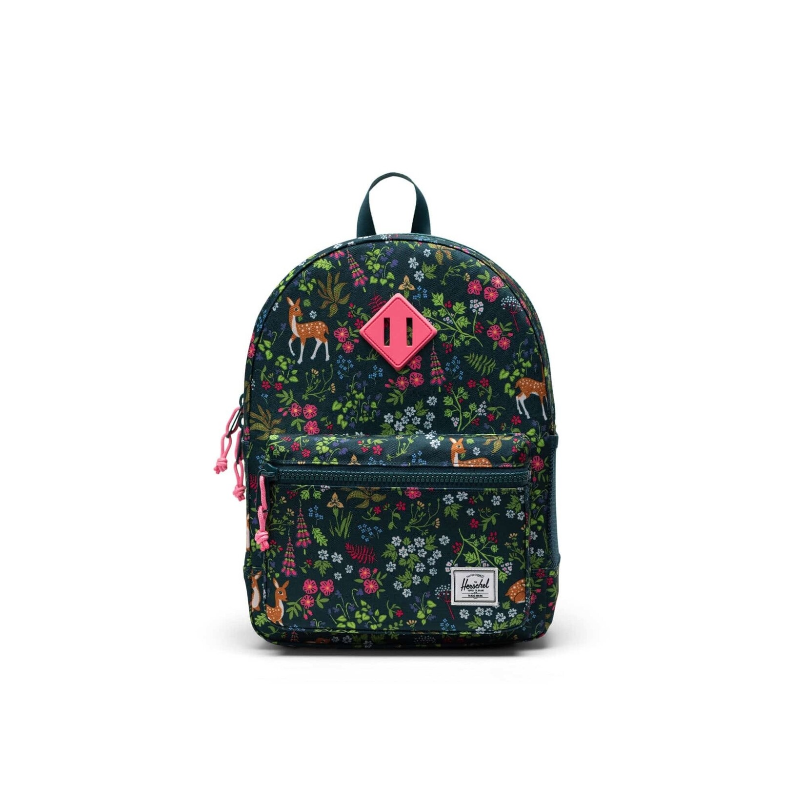 Herschel HERSCHEL - Sac à dos 'Deer Woodland Dark Sea' - Heritage Kids - 26L