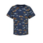 Minymo MINYMO - Navy T-Shirt with 'Sea Creatures' Print - Surf Collection
