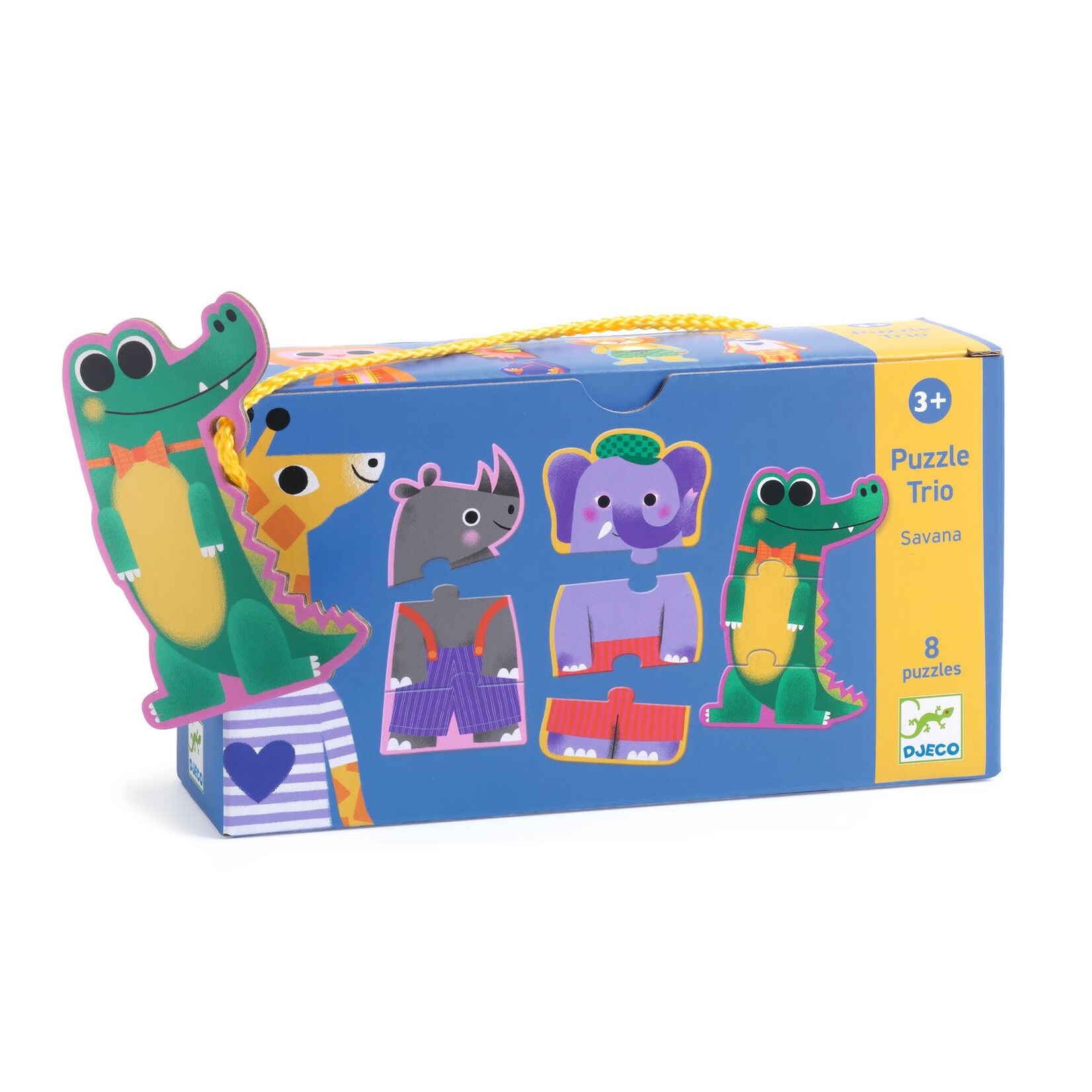 Djeco DJECO- Puzzle trio 'Savana'
