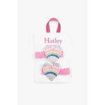 Hatley HATLEY - 2 'Rainbow Hearts Glitter' Hair Clips