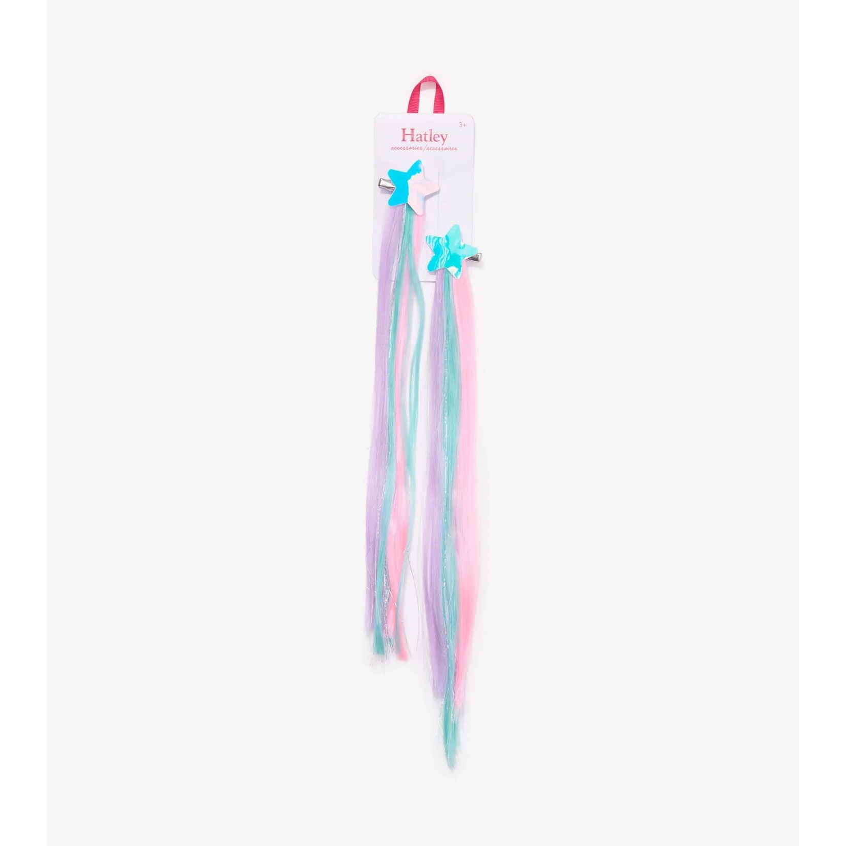 Hatley HATLEY - 'Shining Stars' 2 Pack Faux Hair Extensions Clips