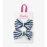 Hatley HATLEY - 2 'Navy Stripe Bows' Hair Clips