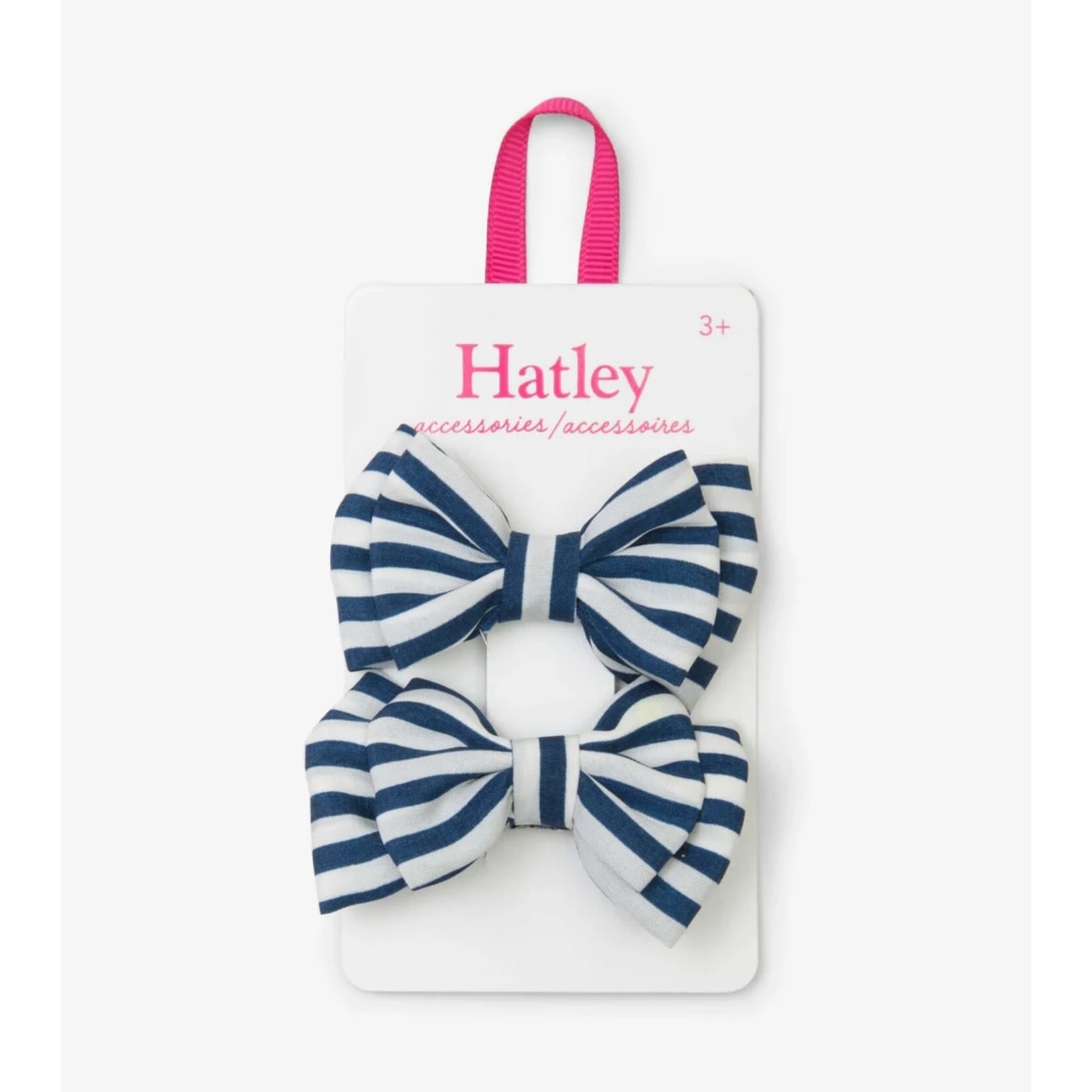 Hatley HATLEY - 2 'Navy Stripe Bows' Hair Clips