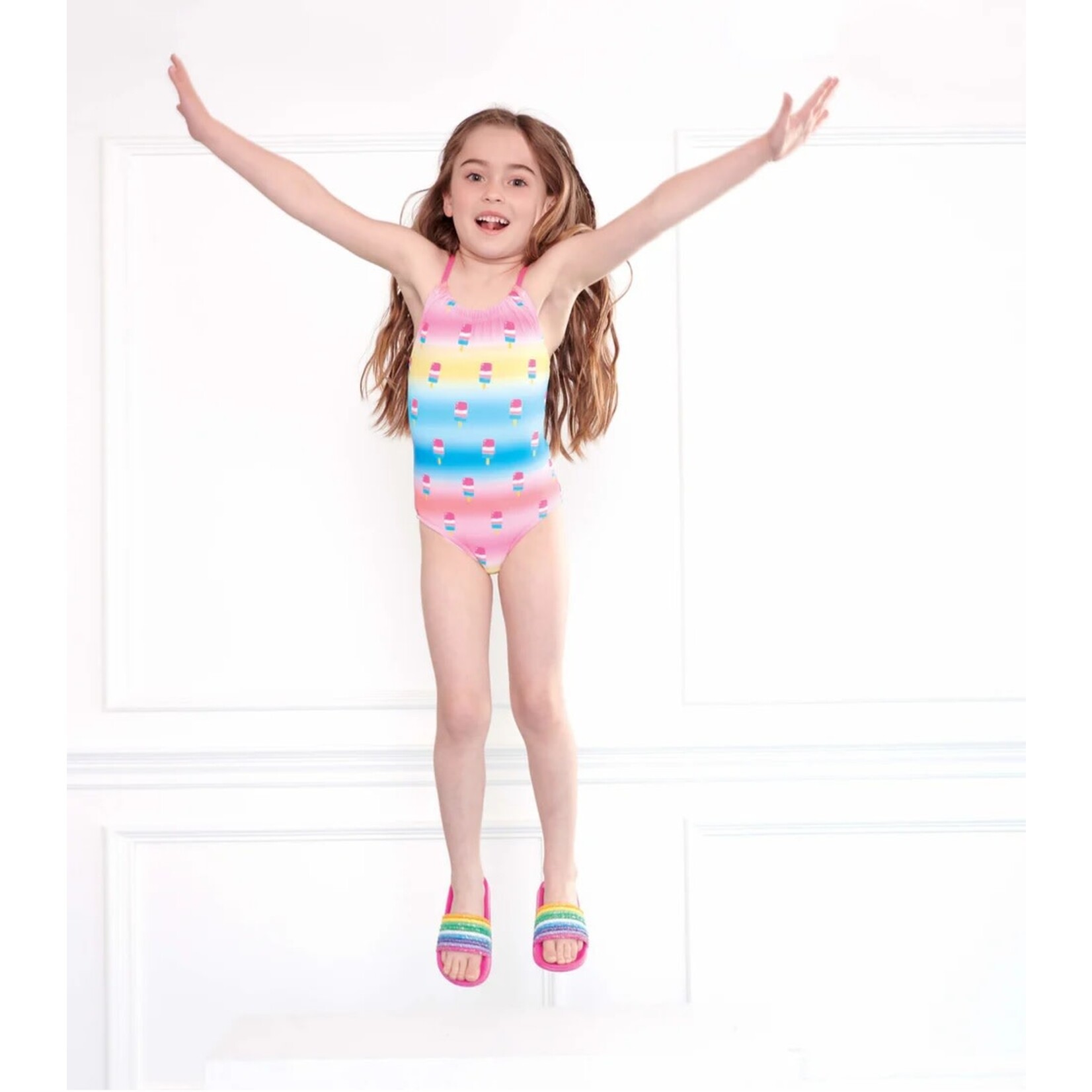 Hatley HATLEY -  Slide on Sandals 'Over the Rainbow'
