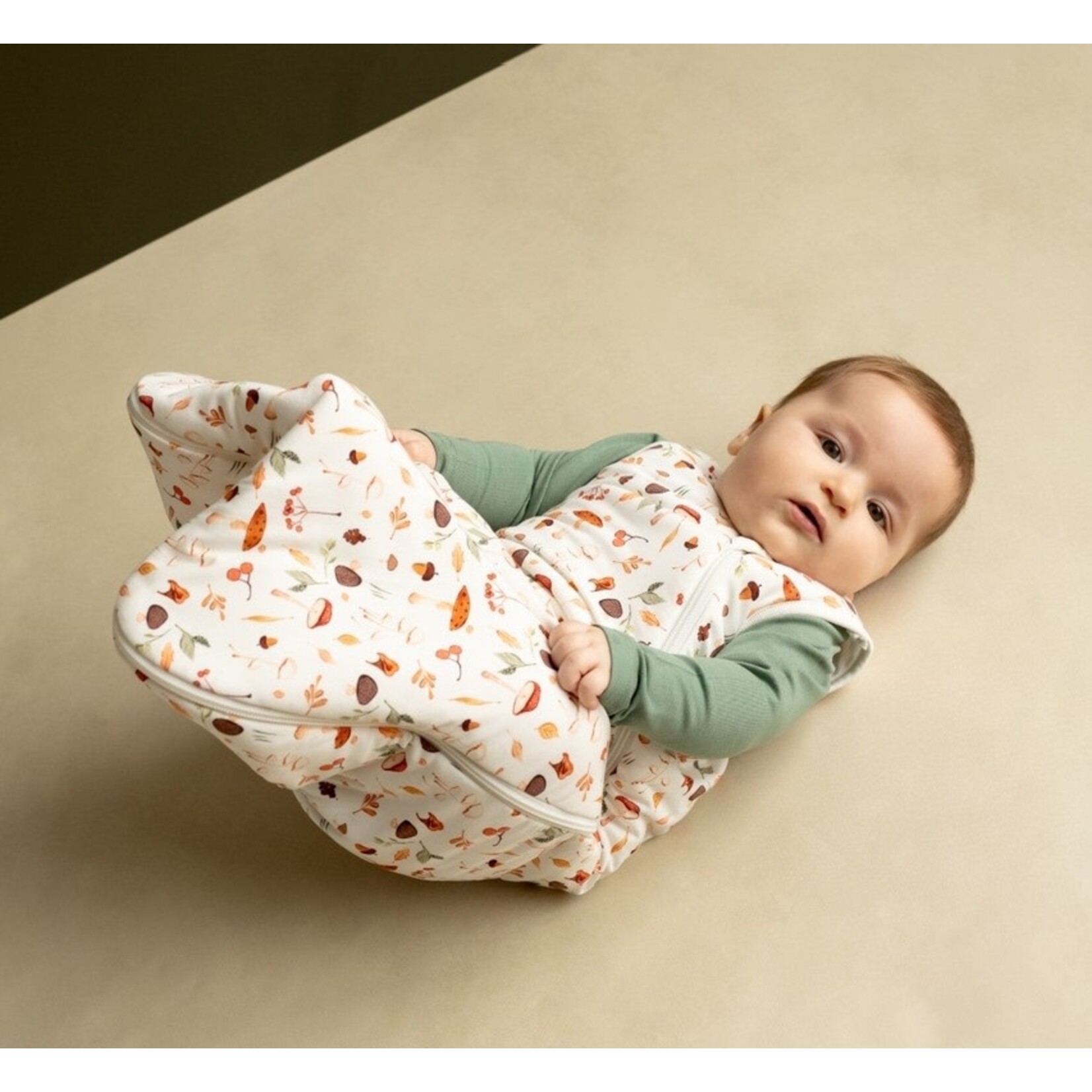 Coccoli COCCOLI - Gigoteuse/sac de nuit  crème avec motif de champignons - 1.5 TOGS