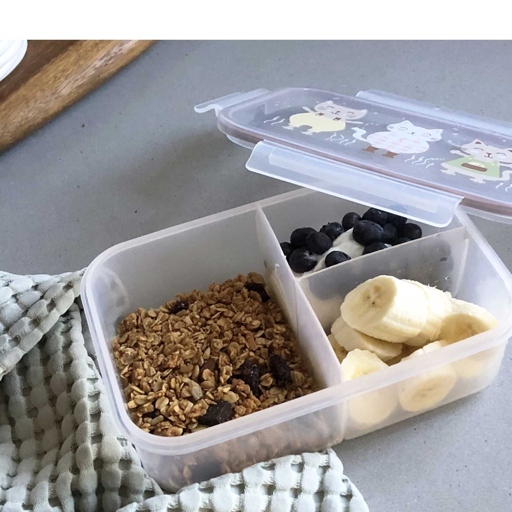 Sugarbooger SUGARBOOGER -  Boîte pour repas style bento - Good Lunch Box 'Prairie Kitty'
